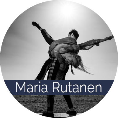 Maria Rutanen (FI) is a dance artist, choreographer, and dance teacher. Her movement practice intertwines various techniques such as Contact Improvisation, instant composition, Body-Mind Centering, and release technique. She holds an MA in Choreography from the Inter-University Centre for Dance HZT Berlin. Maria approaches artistic work through ecosomatic and touch-based practices, where experiences of empathy, disorientation, liminality, and transformation become possible. As a long time CI practitioner, she is actively engaged in the community as a teacher, facilitator, jam organizer and above all as a dancer.