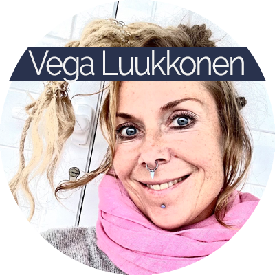 Vega Luukkonen I am a Finnish dancer, teacher, performance artist and bodyworker. Holding a Master’s in Dance and Theatre Pedagogy from the Theatre Academy of Finland (2008), my true education came from 30 years within the Finnish Contact Improvisation community — learning through dancing, rolling and sharing. Contact Improvisation has been with me since my teens. I explore fine tuning, presence, and the principles beneath the form — breaking patterns, navigating the unknown, breathing into momentum, flight and fall. My teaching weaves somatics, experiential anatomy and improvisation, offering tools for ease, awareness and connection — within ourselves and with others.