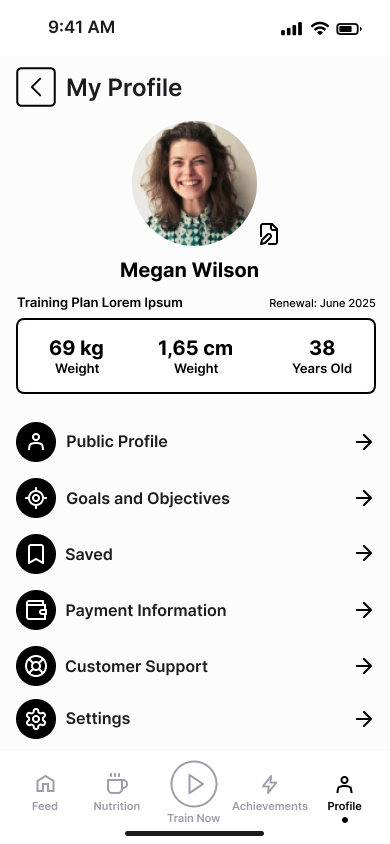 Profile Page