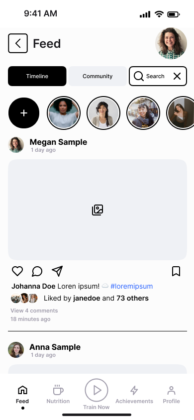 Feed Page