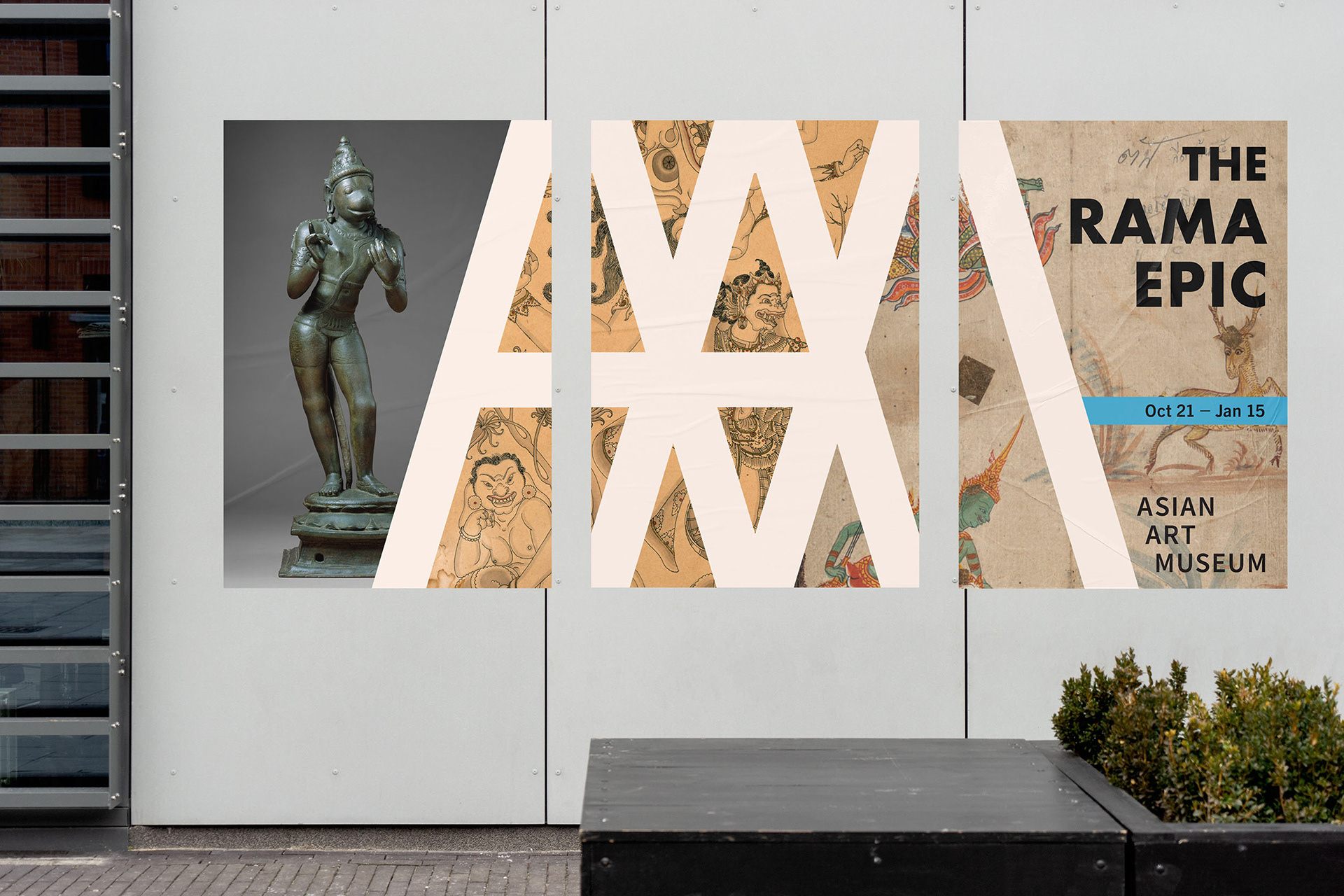 Asian Art Museum Brand Identity Exhibition Poster Design by Wynne Au-Yeung