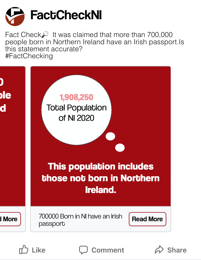 FactCheckNI - 2nd Year Infographics