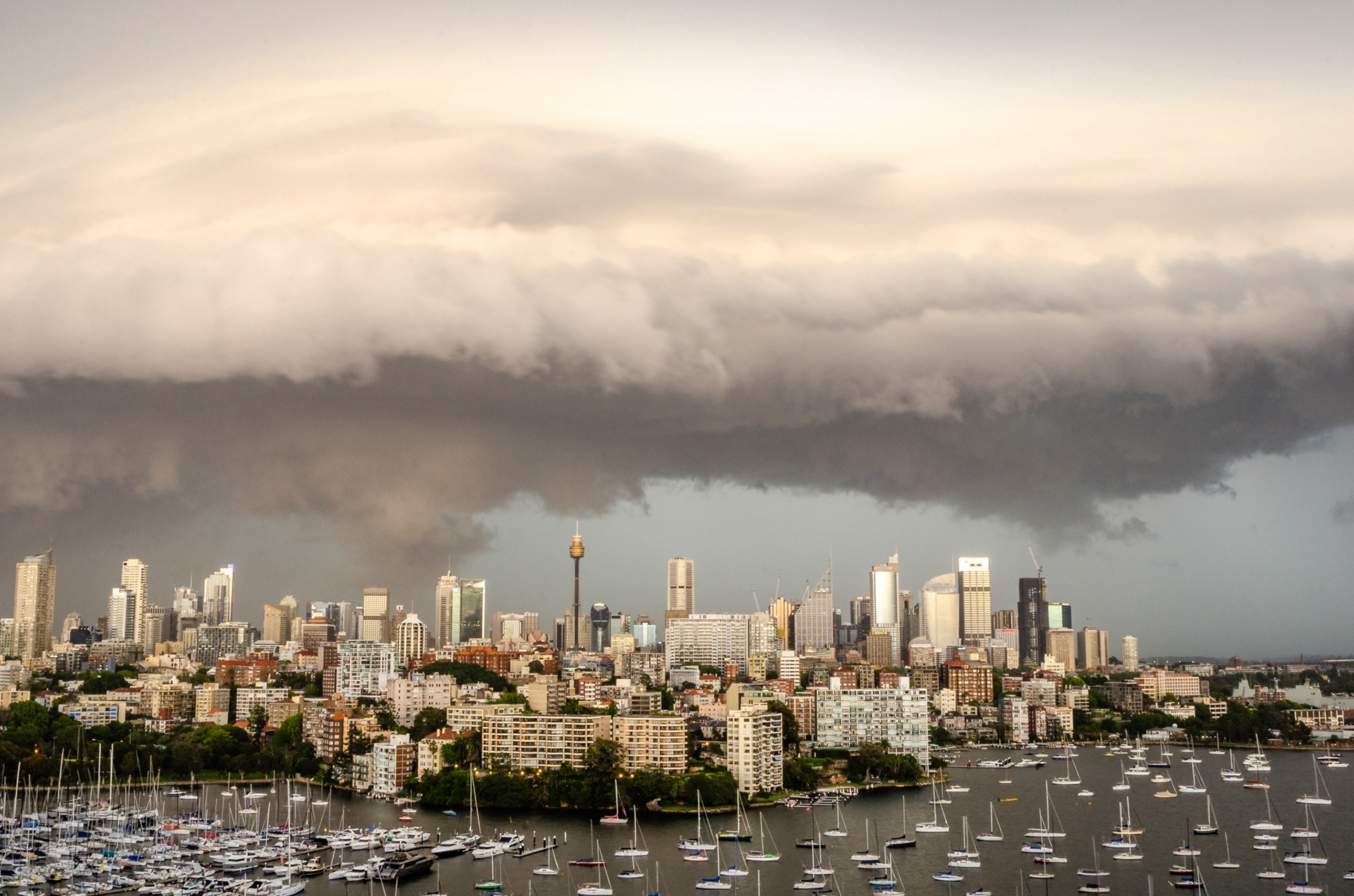 Storm over Sydney.