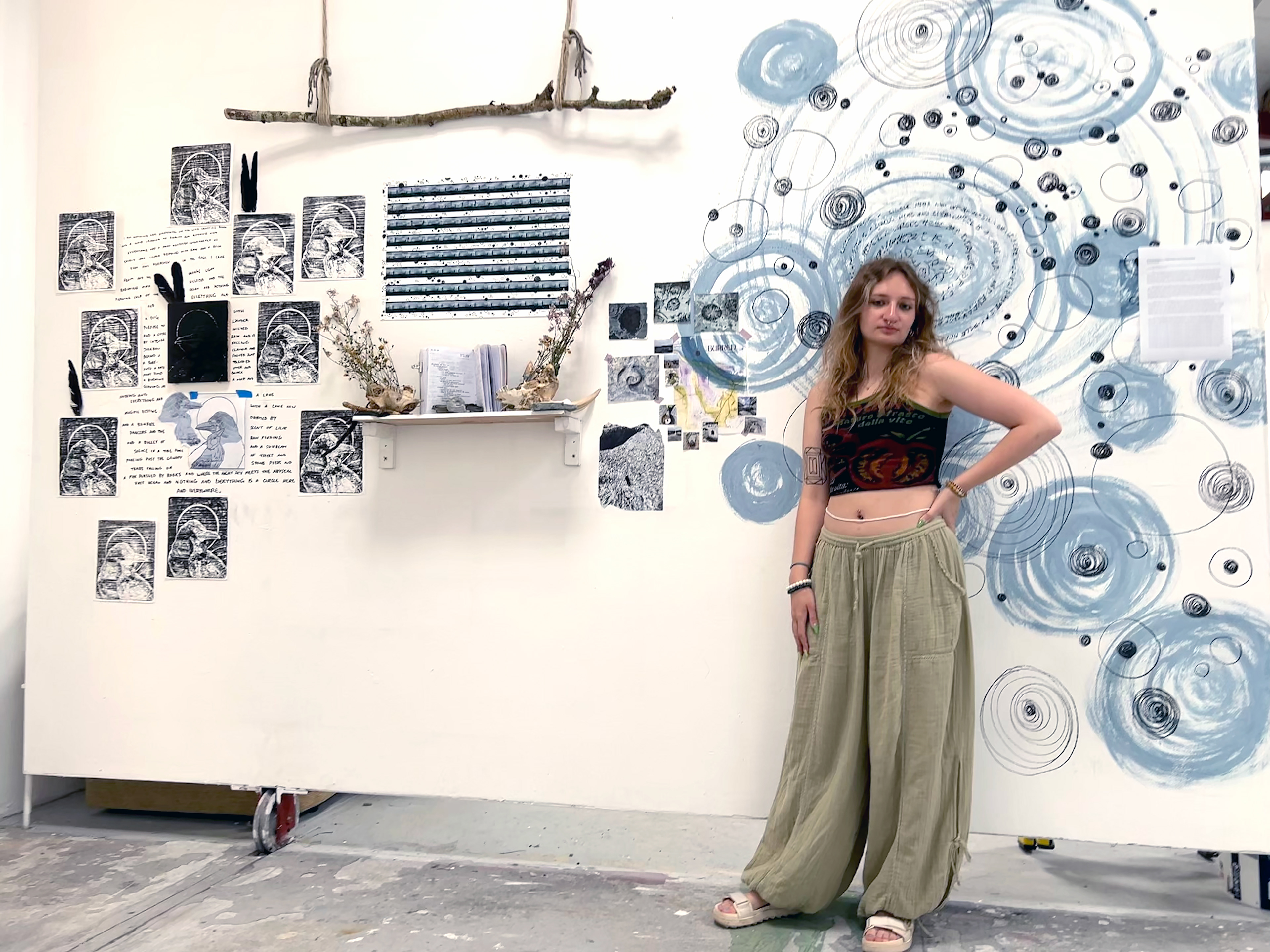 Everything is a Circle Here and Everywhere final installation