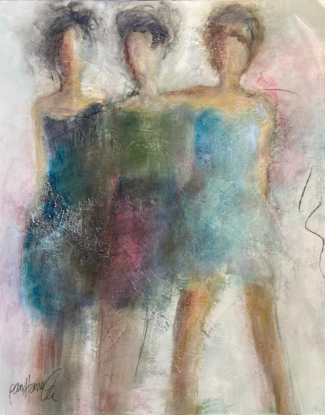 BFF's, 24x30 inches, SOLD