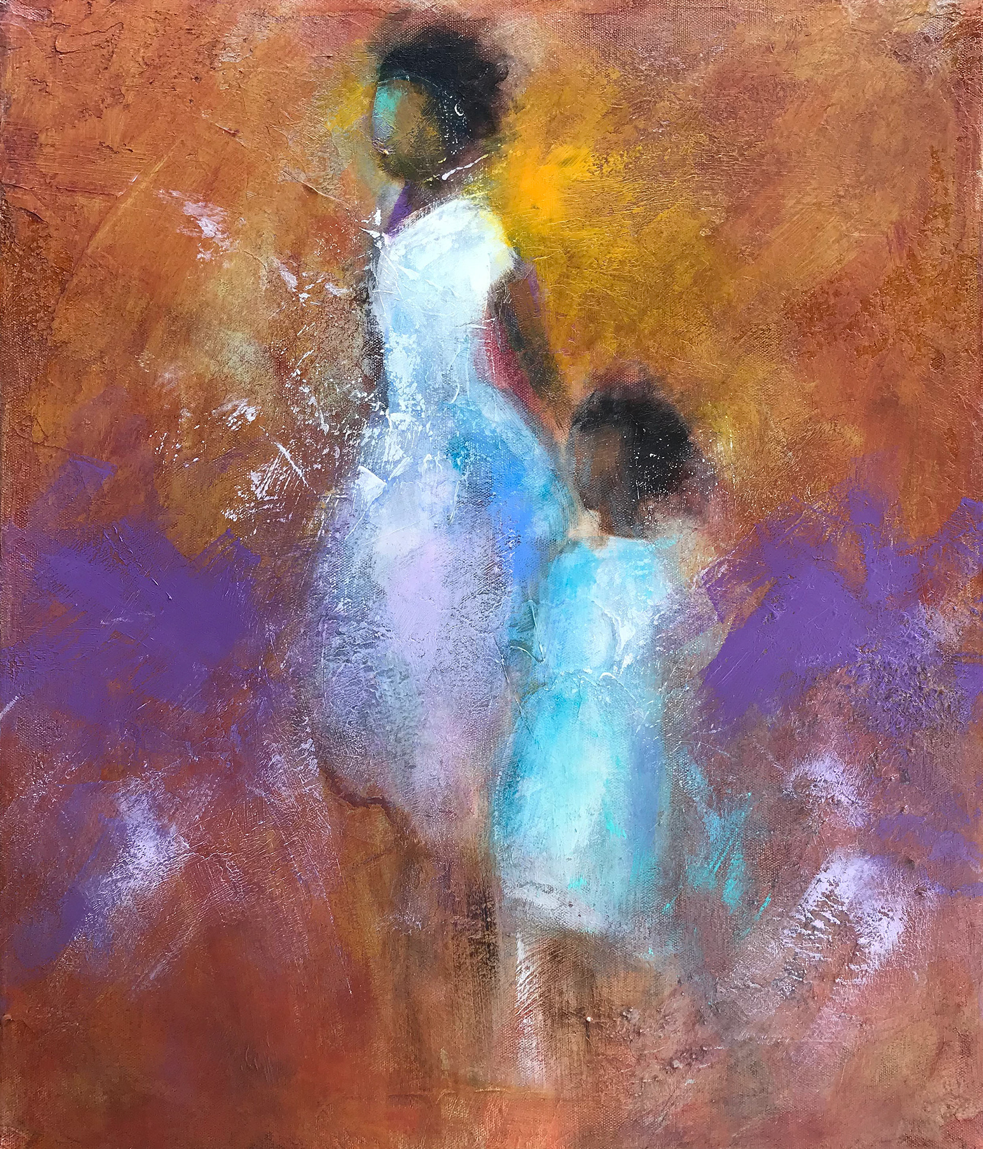 Walk with Mama, 24x30 inches, SOLD