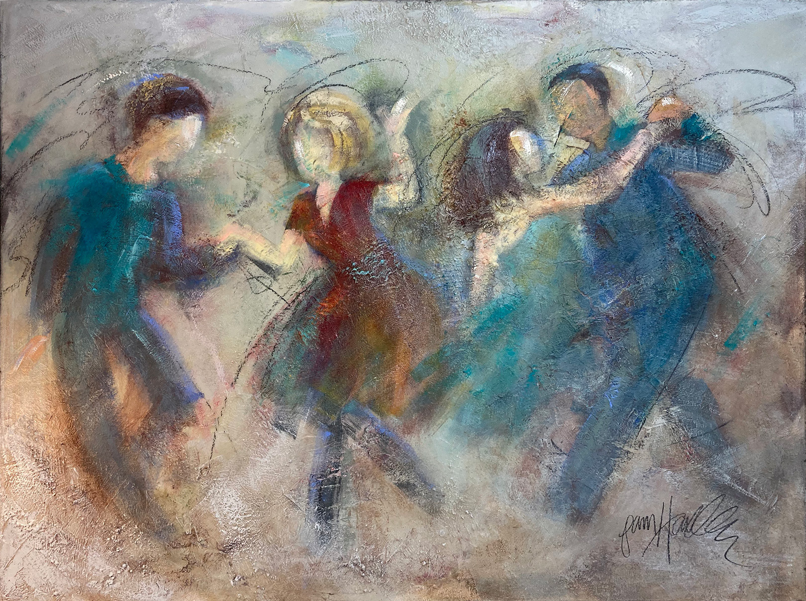Double Date, 40x30 inches, SOLD
