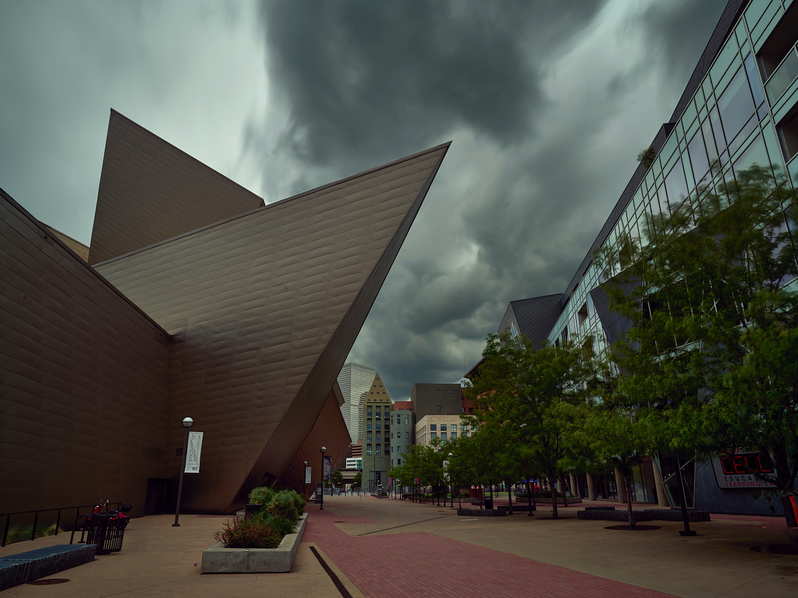 Stormy Day, Denver Art Museum Plaza