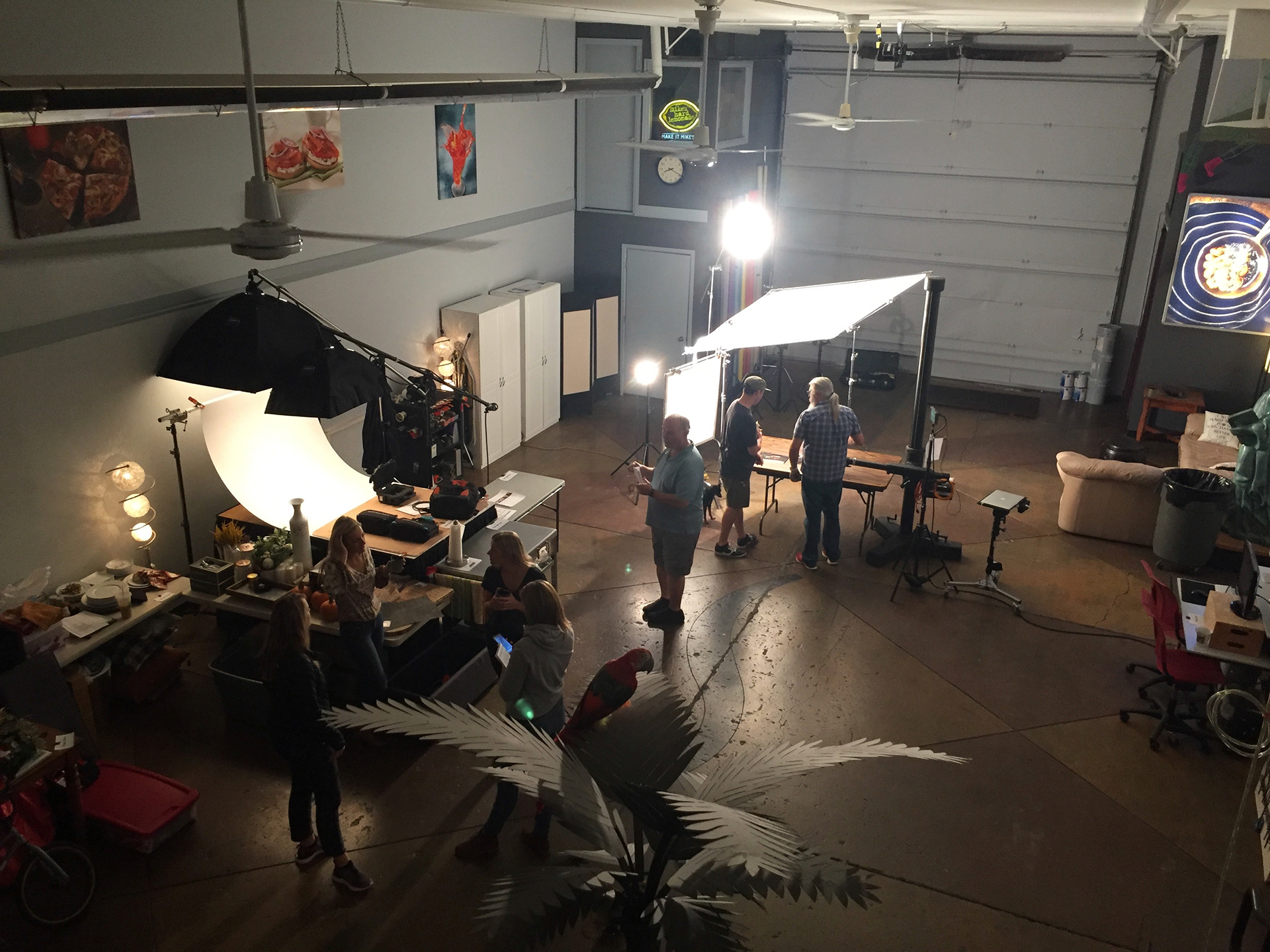 On-Set for a day of food photography