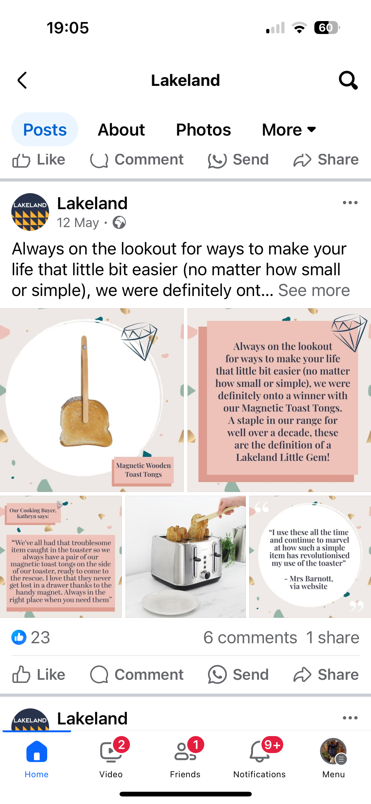 Lifestyle image used on Facebook