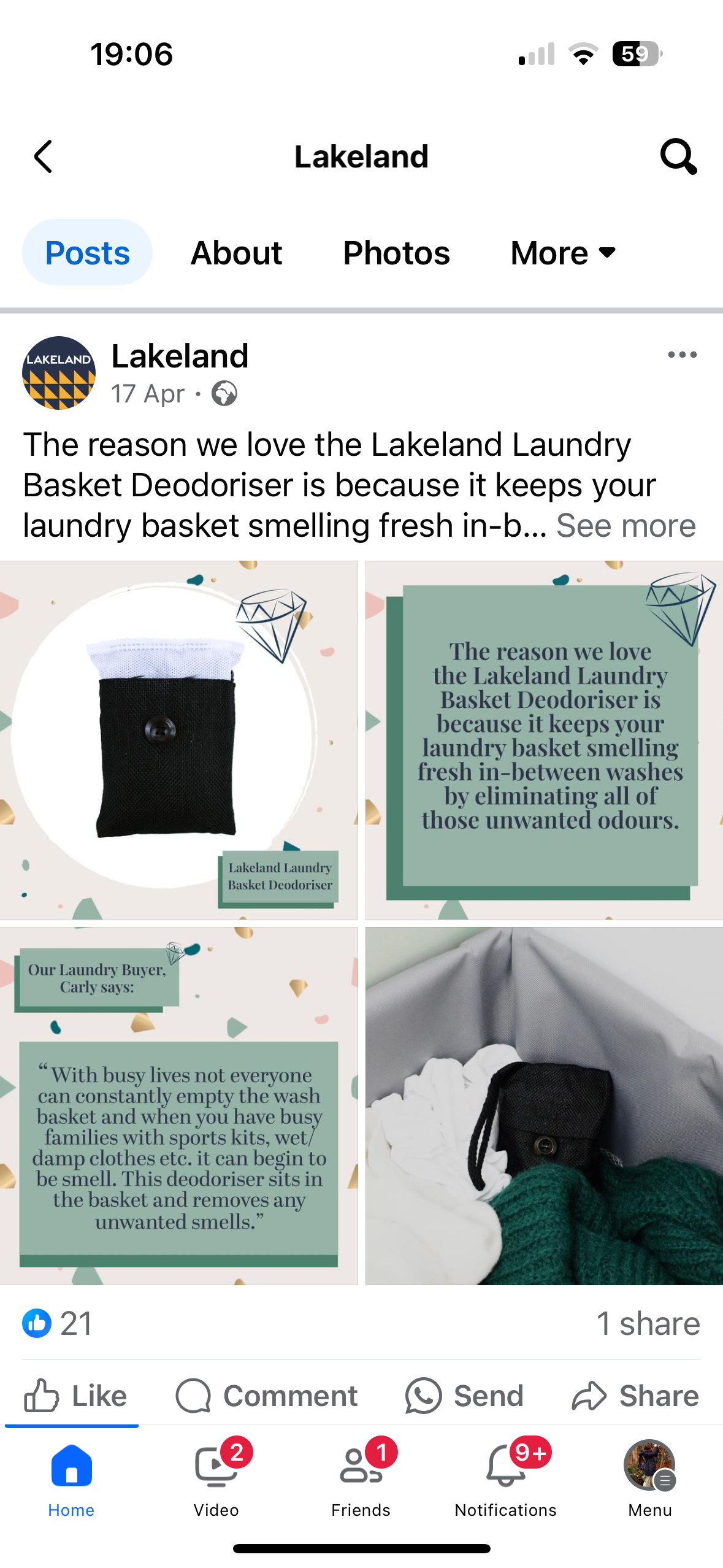 Cut out and Lifestyle image used on Facebook