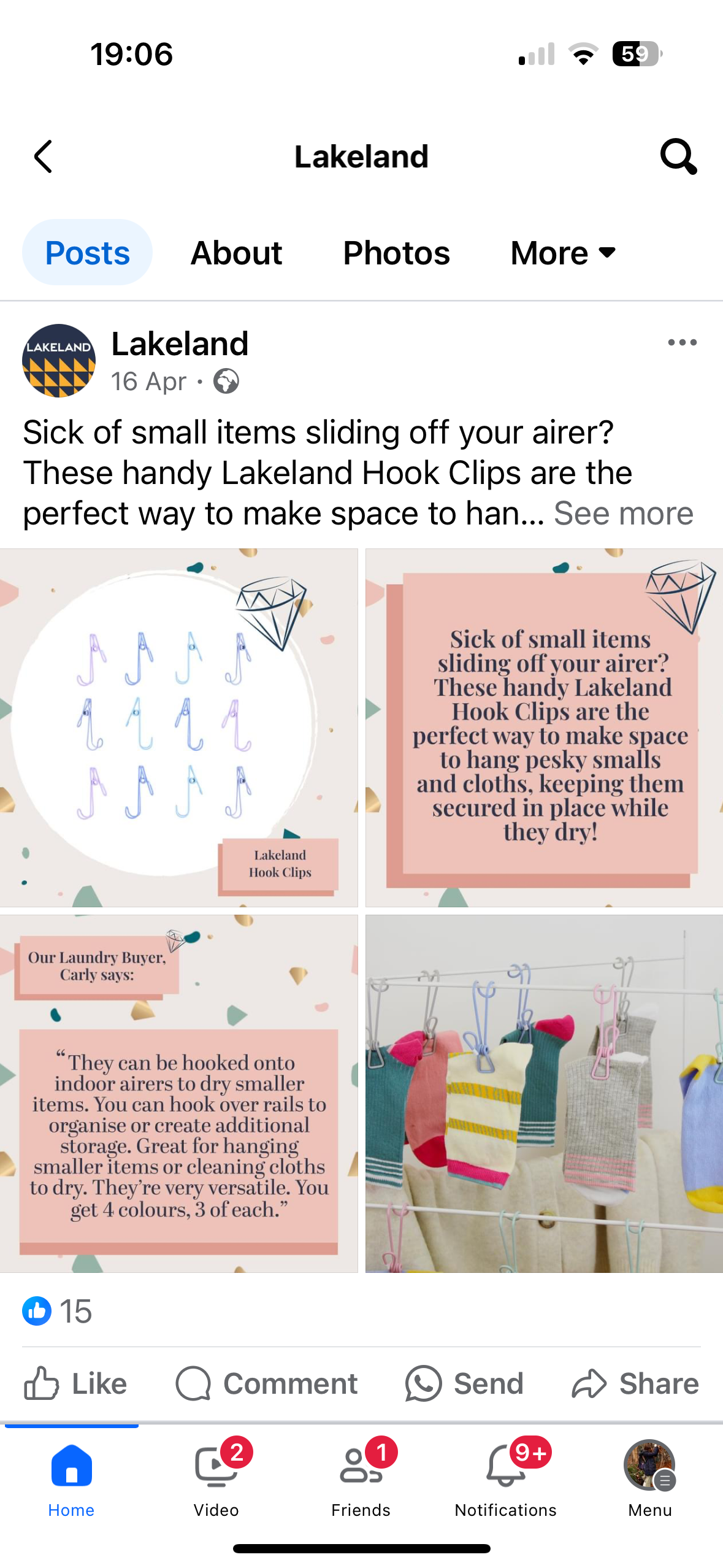Cut out and Lifestyle image used on Facebook