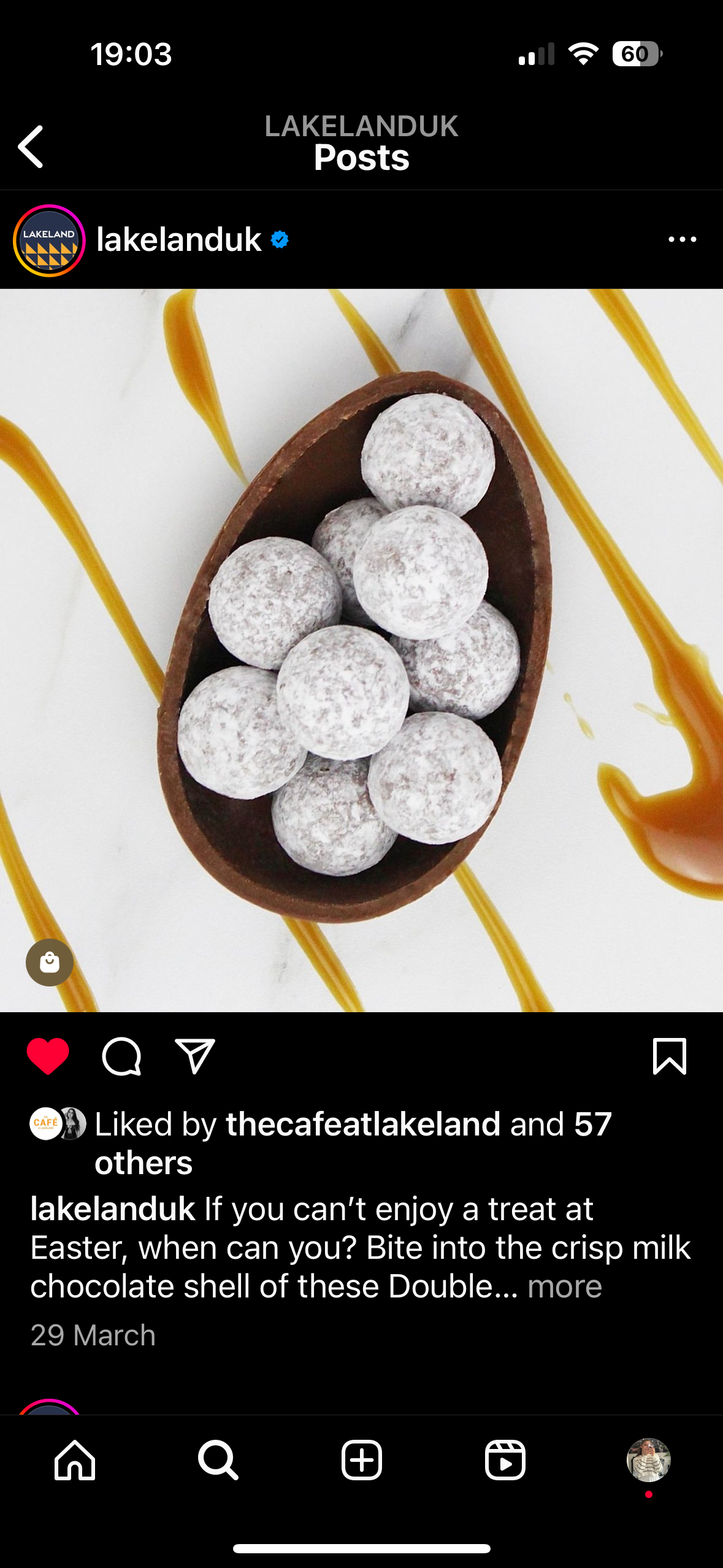 Lifestyle image used on Instagram