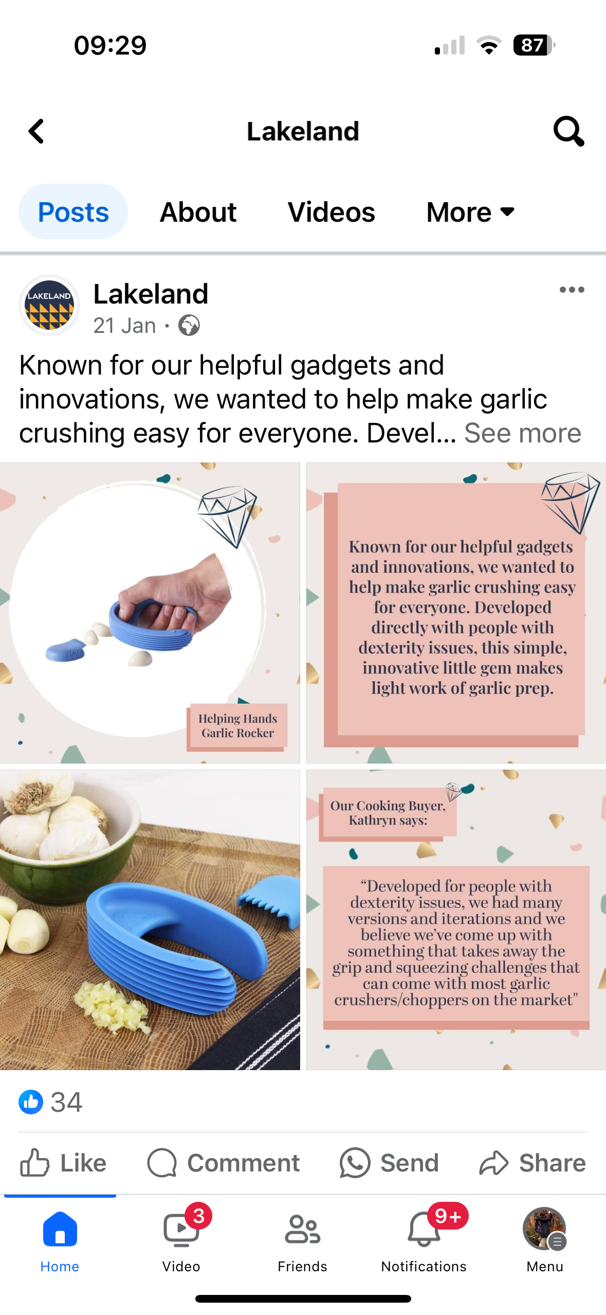 Lifestyle image used on Facebook