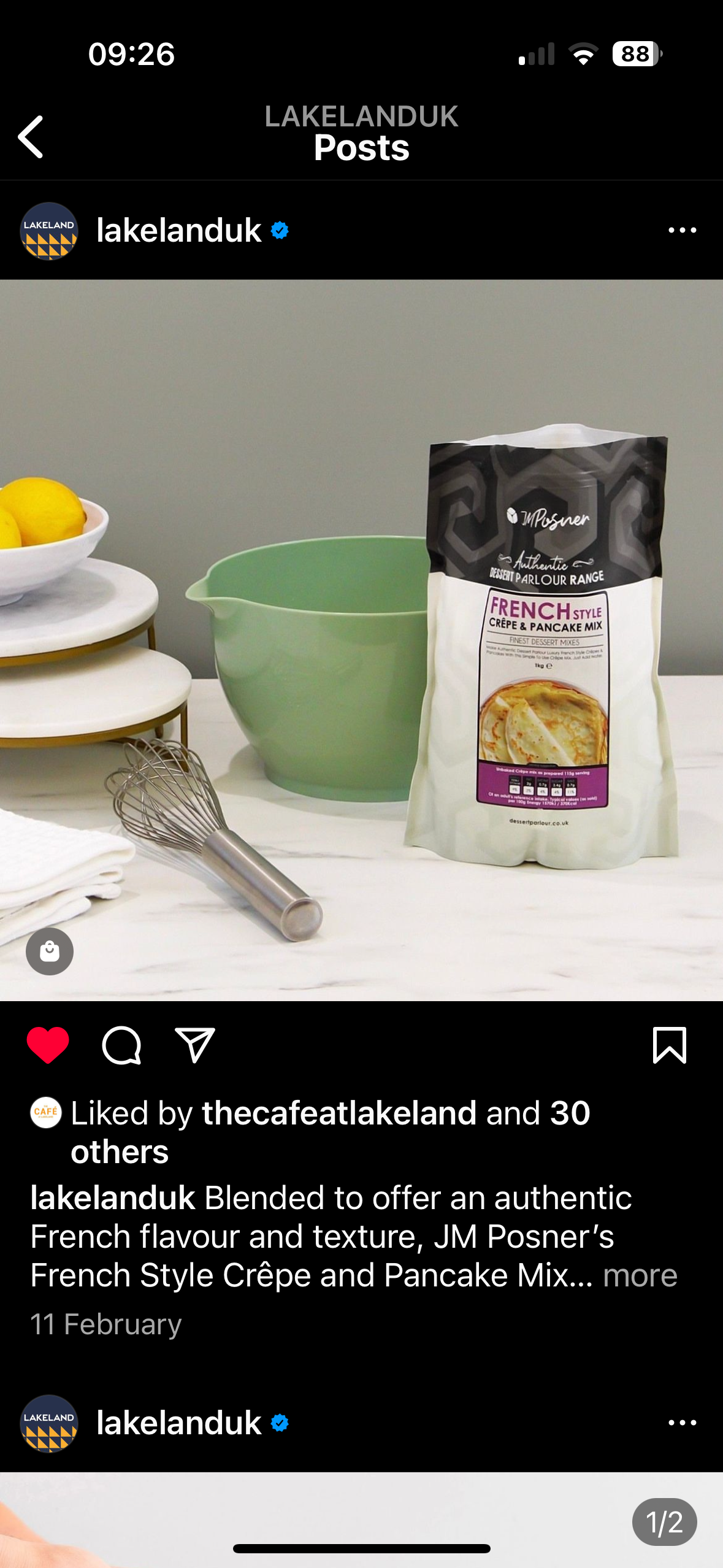 Lifestyle image used on Instagram