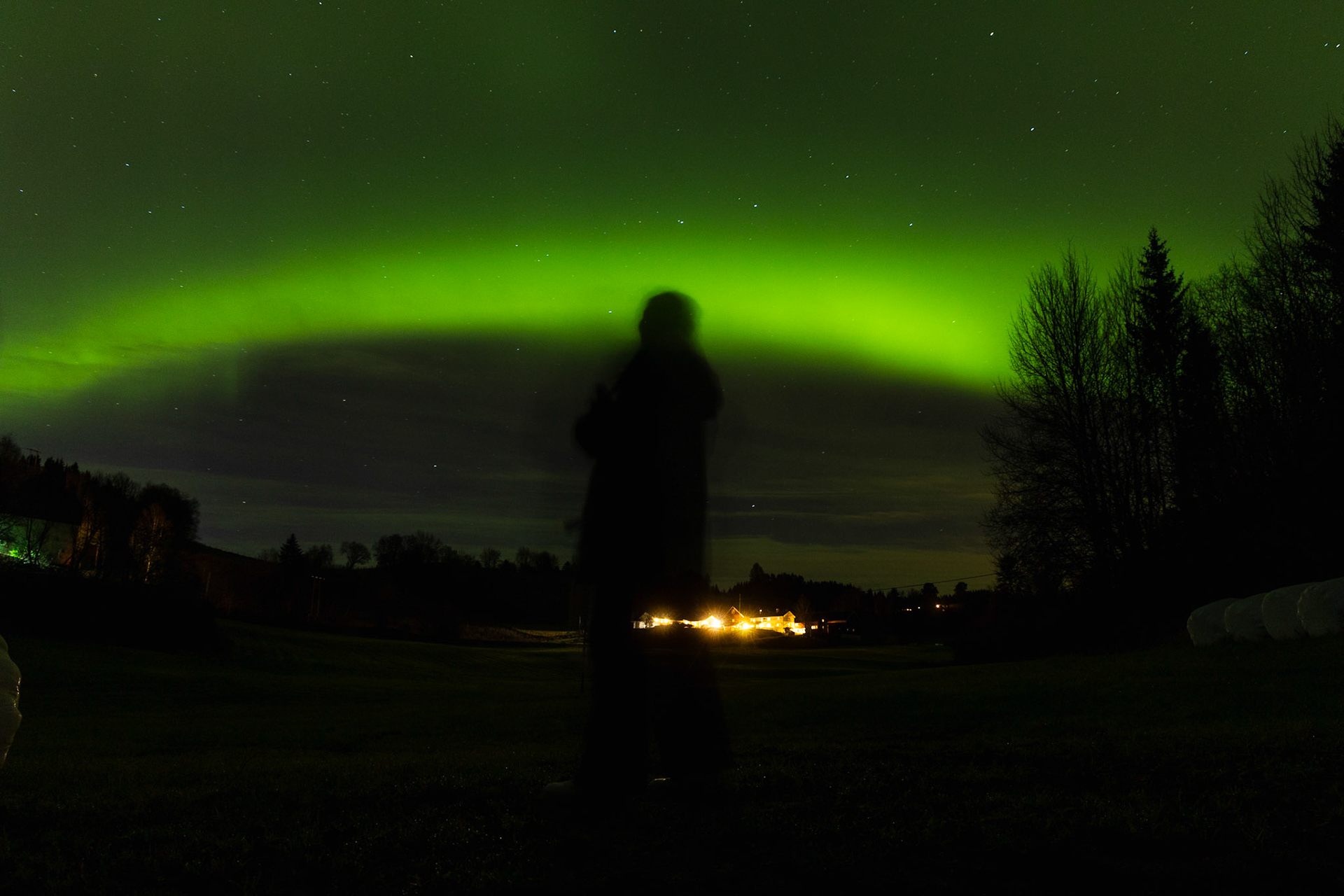 Larga exposición - Aurora Borealis