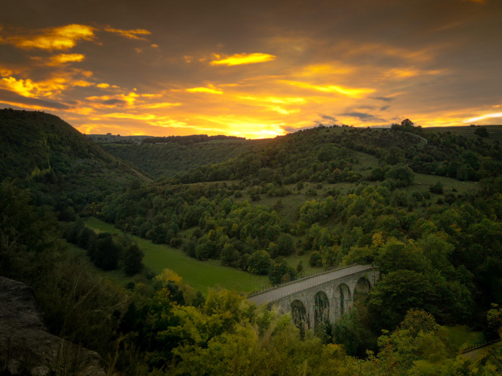 Sunset at Monsal Head