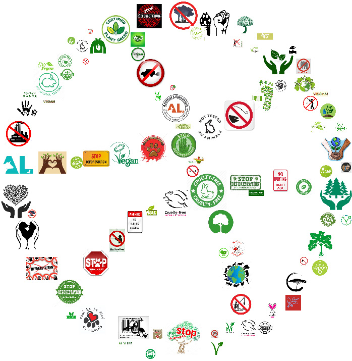 Dribbble vegan icon