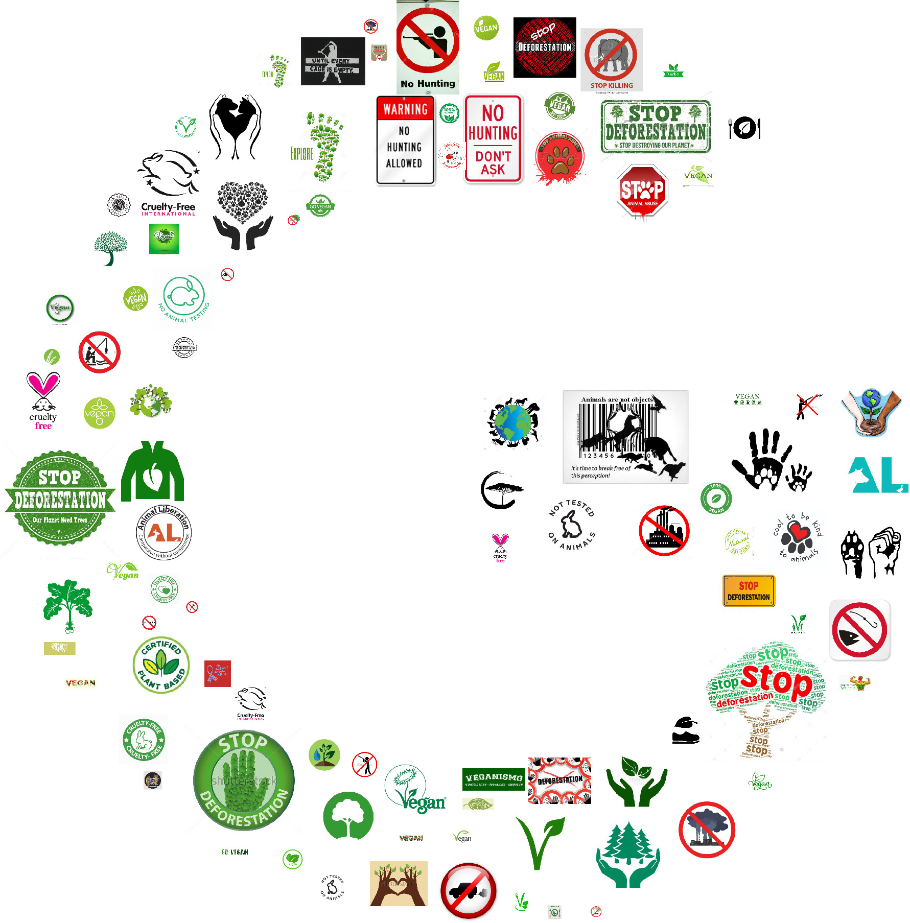 Google vegan icon
