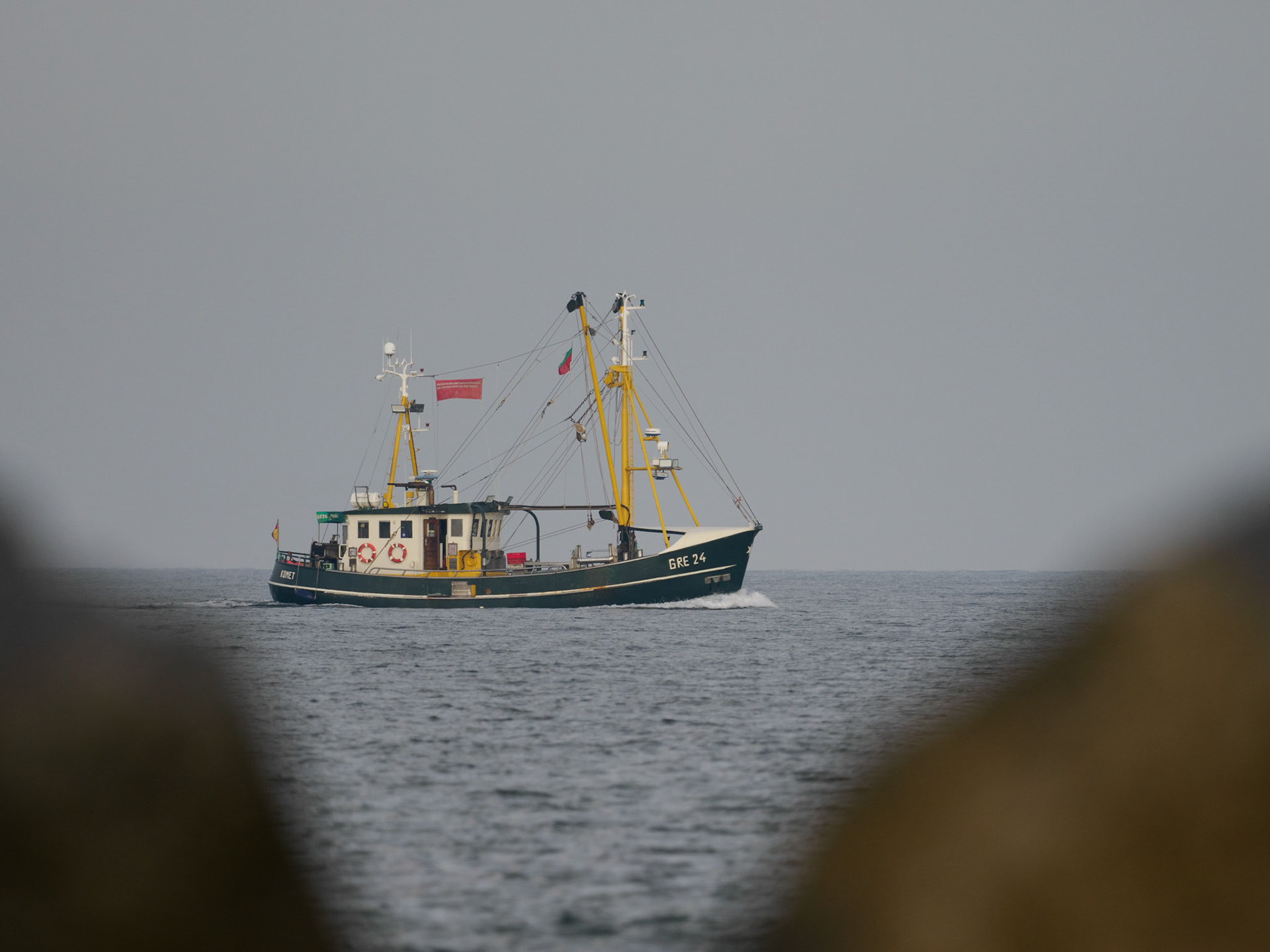Fischerboot in der Deutschen Bucht