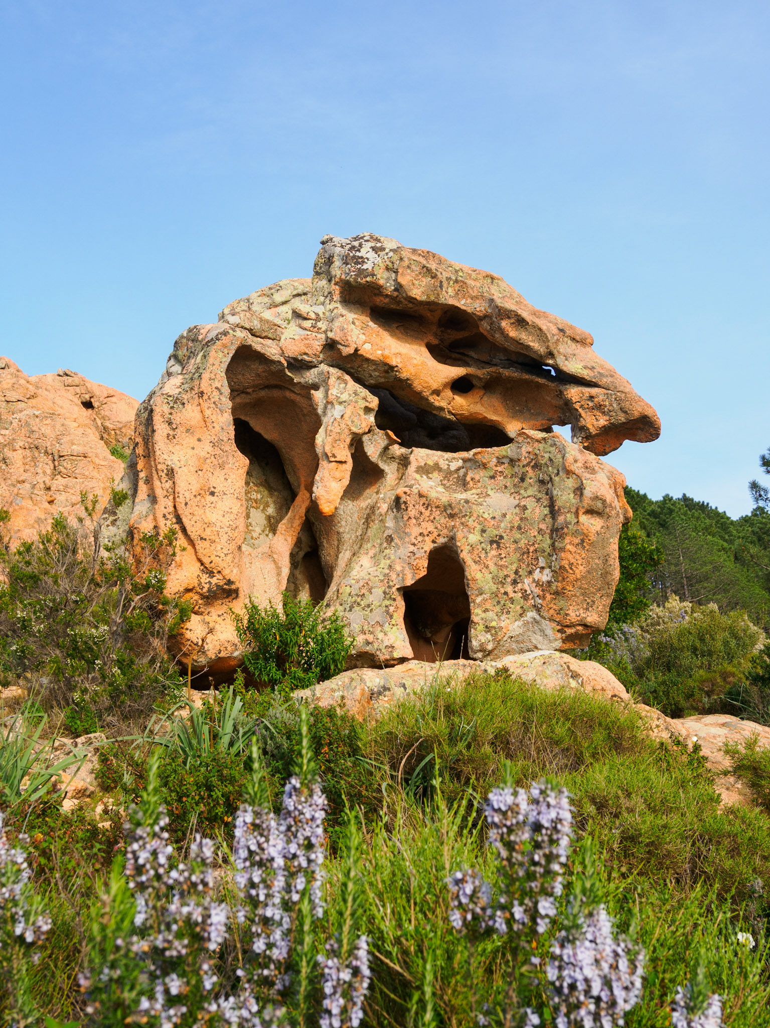 Skulpturartige Felsen auf dem Capo d'Orto