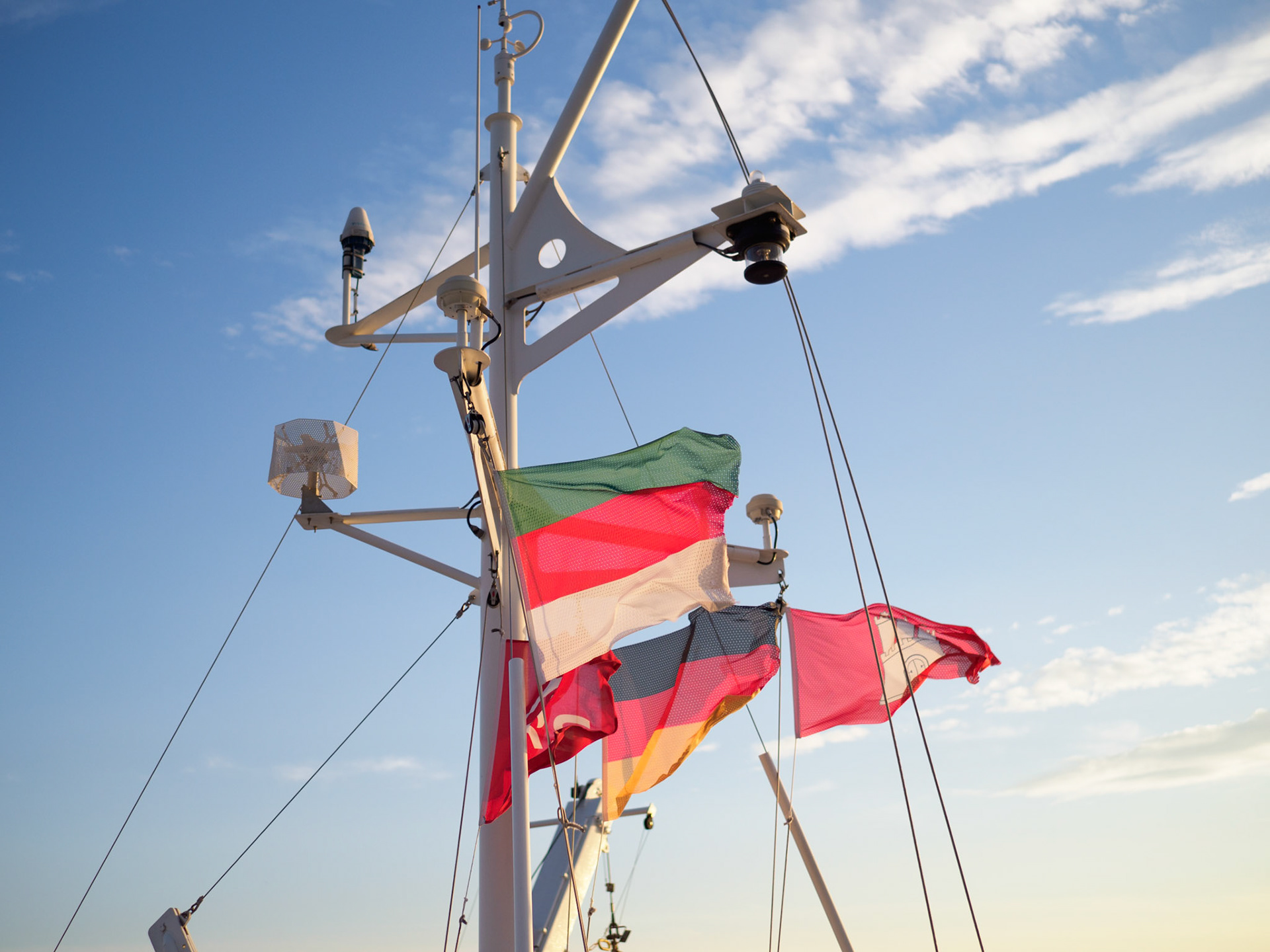 Beflaggung des Halunderjets