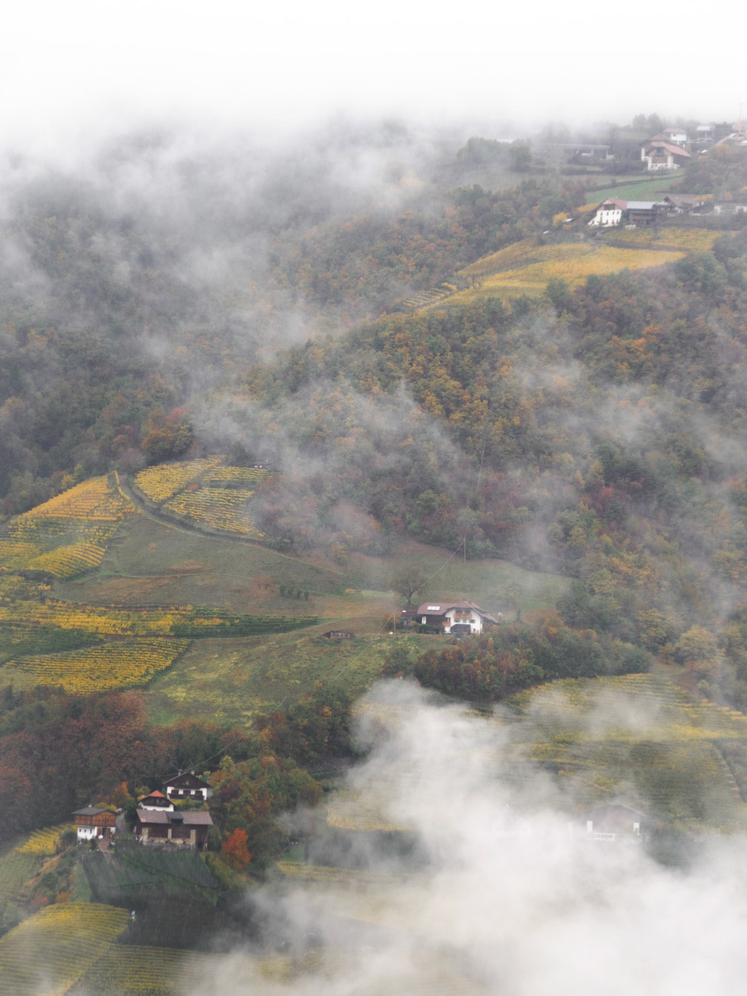 Vom Nebel fast verschluckt