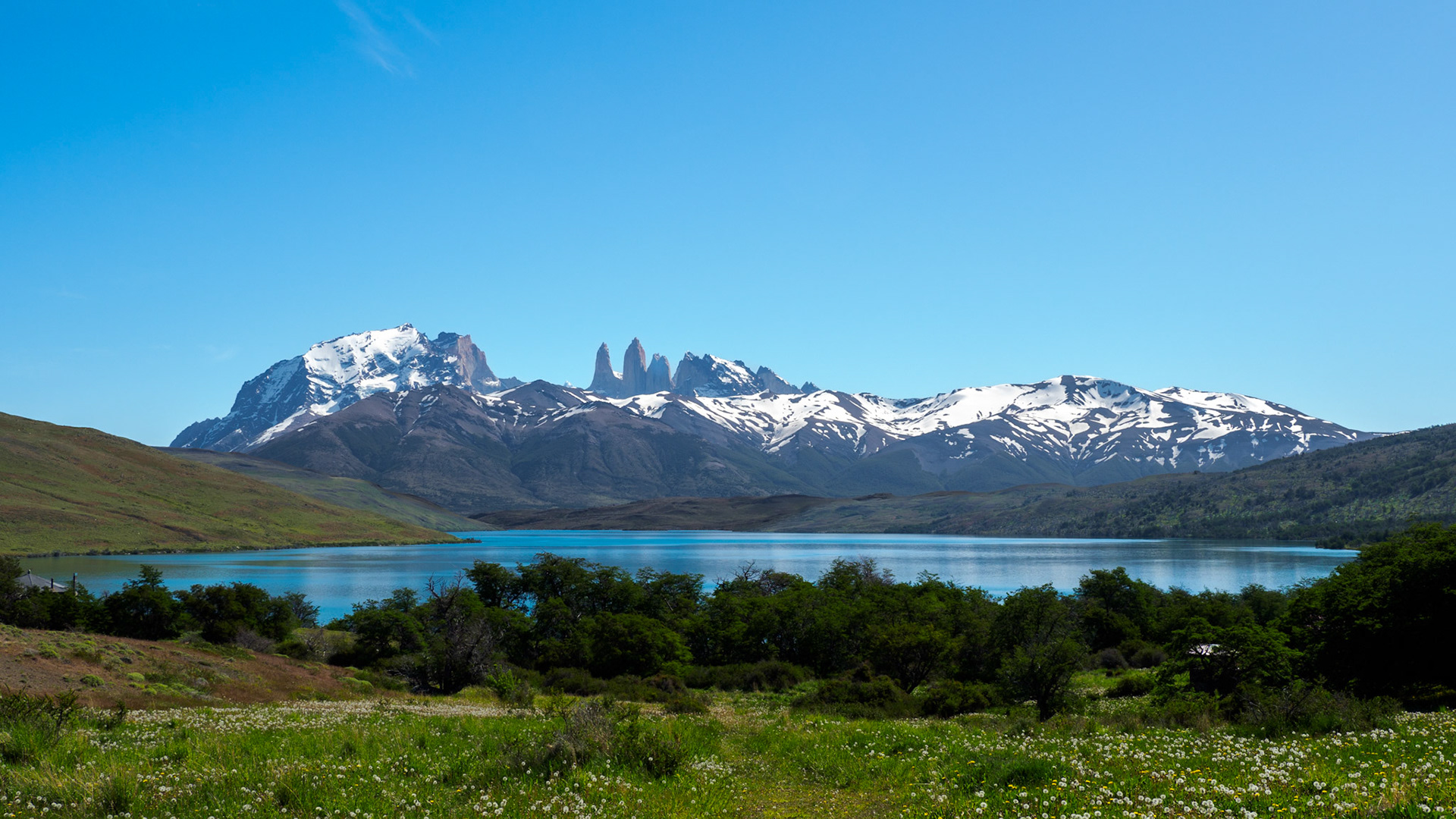 Blick über die Laguna Azul