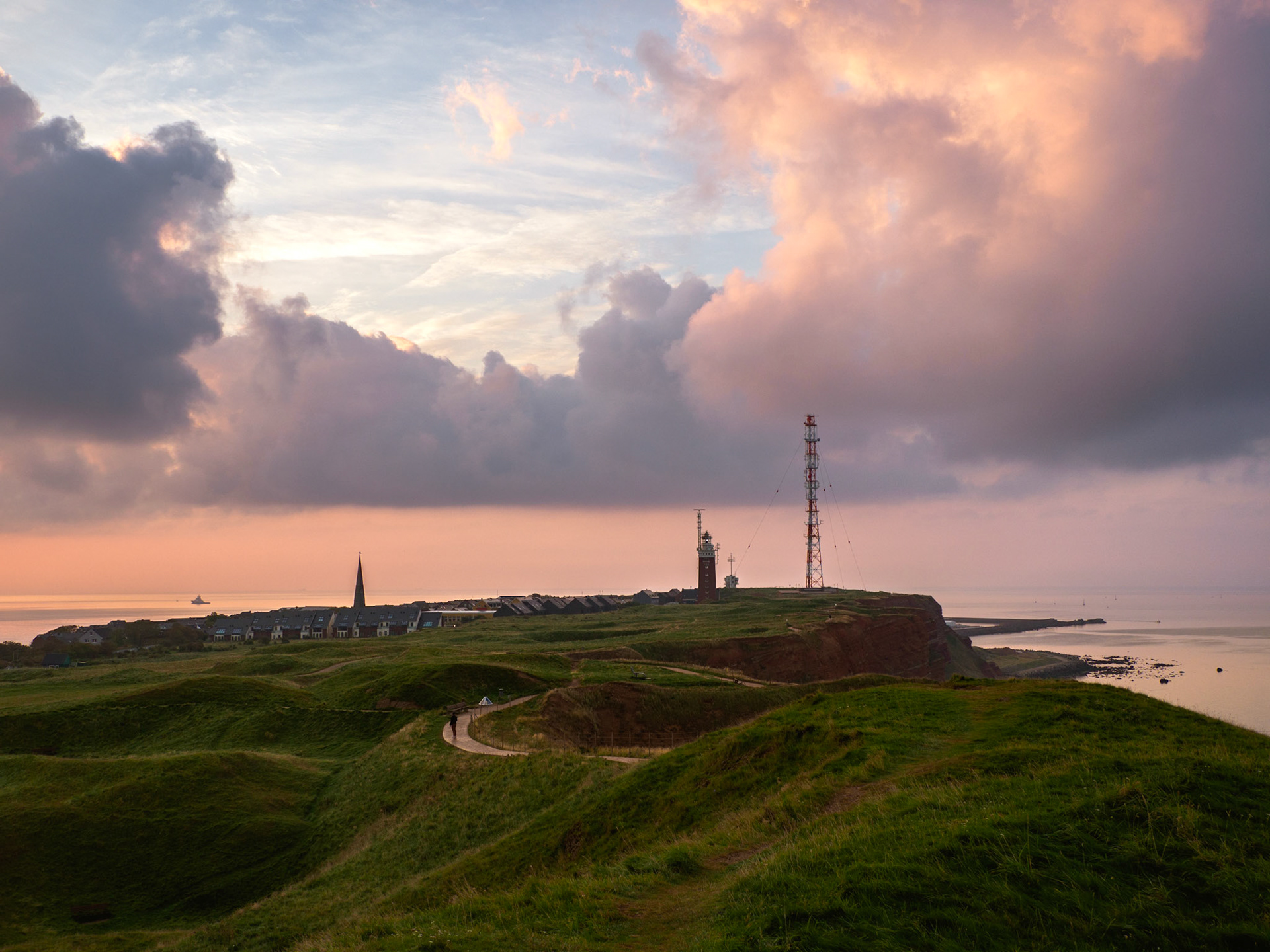 Sonnenaufgang auf Helgoland