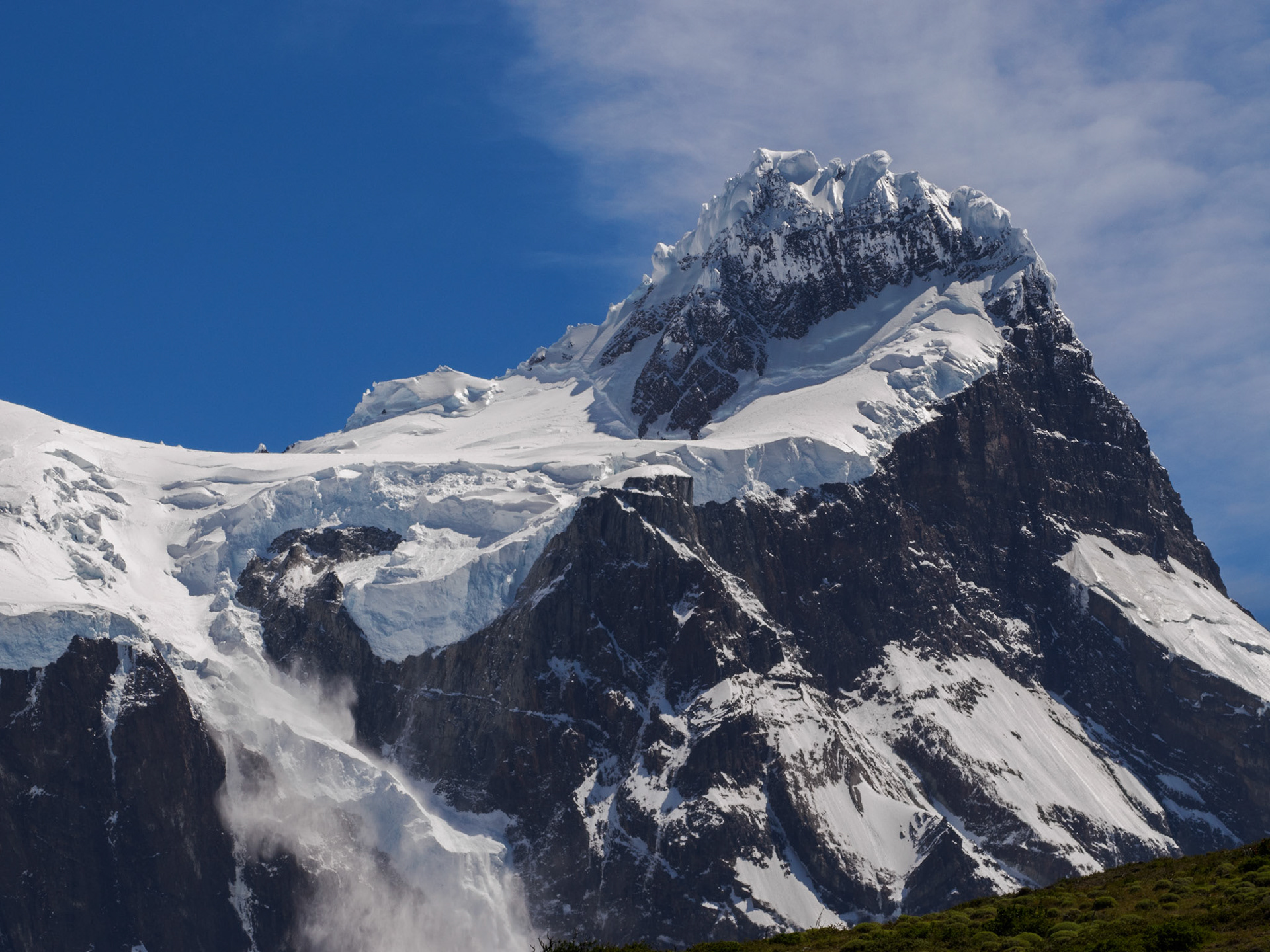 Lawine am Cerro Paine Grande