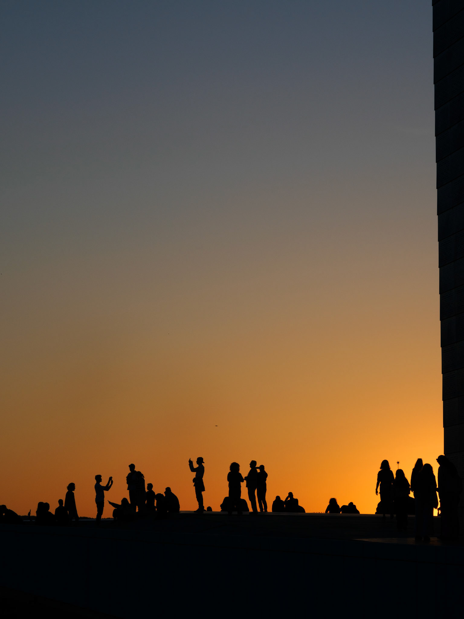 Touristen auf der Oslo-Oper