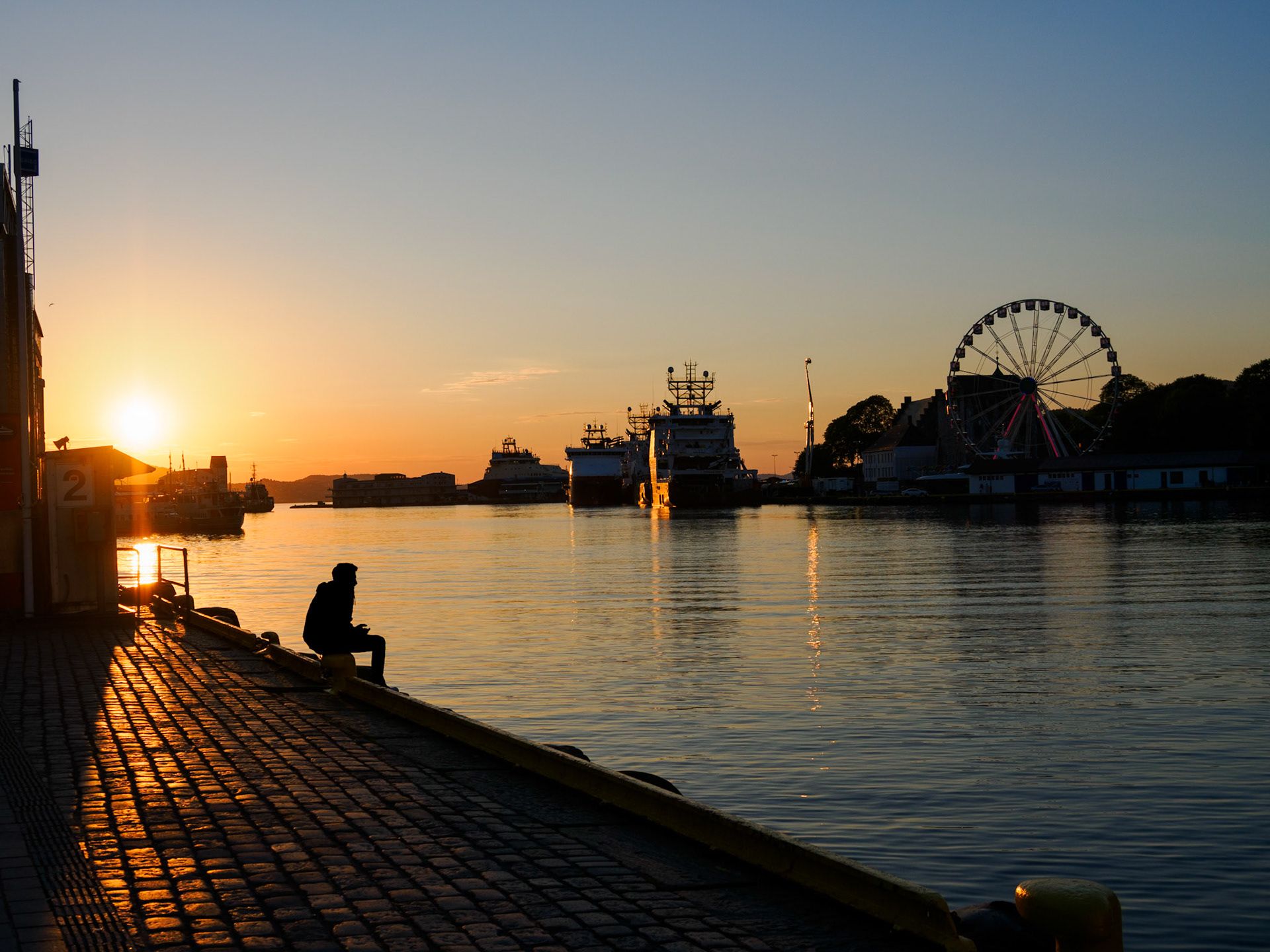 Sonnenuntergang in Bergen