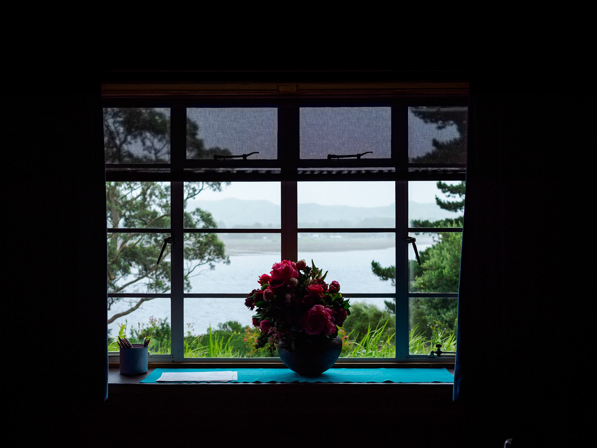 Blick aus dem ehemaligen Haus der Besitzer des Inverewe Gardens