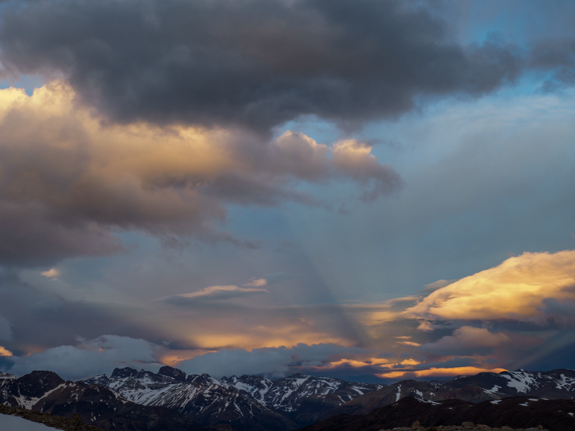 Sonnenuntergang bei der Laguna de los Tres