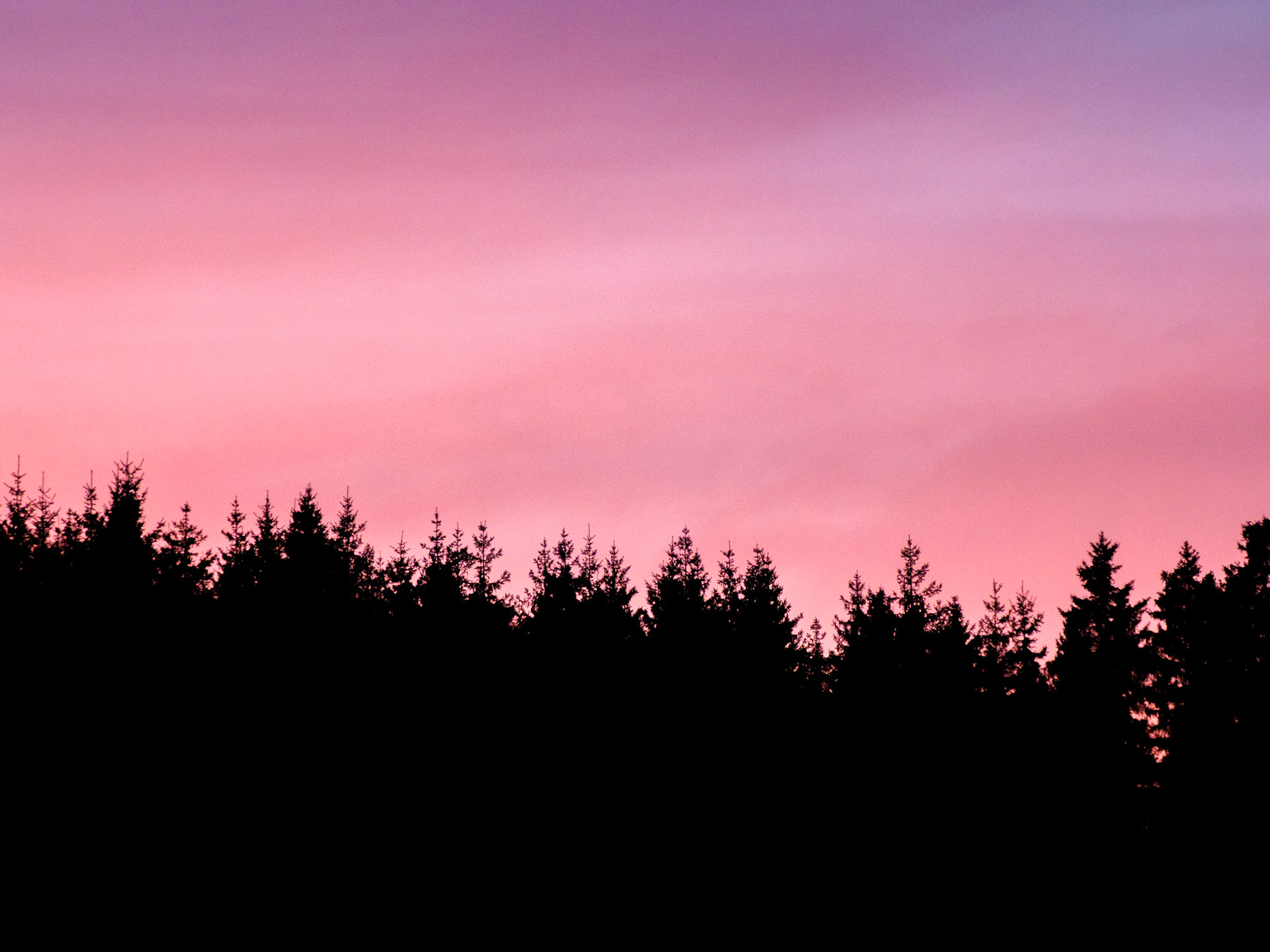 Sonnenuntergang bei Winterberg
