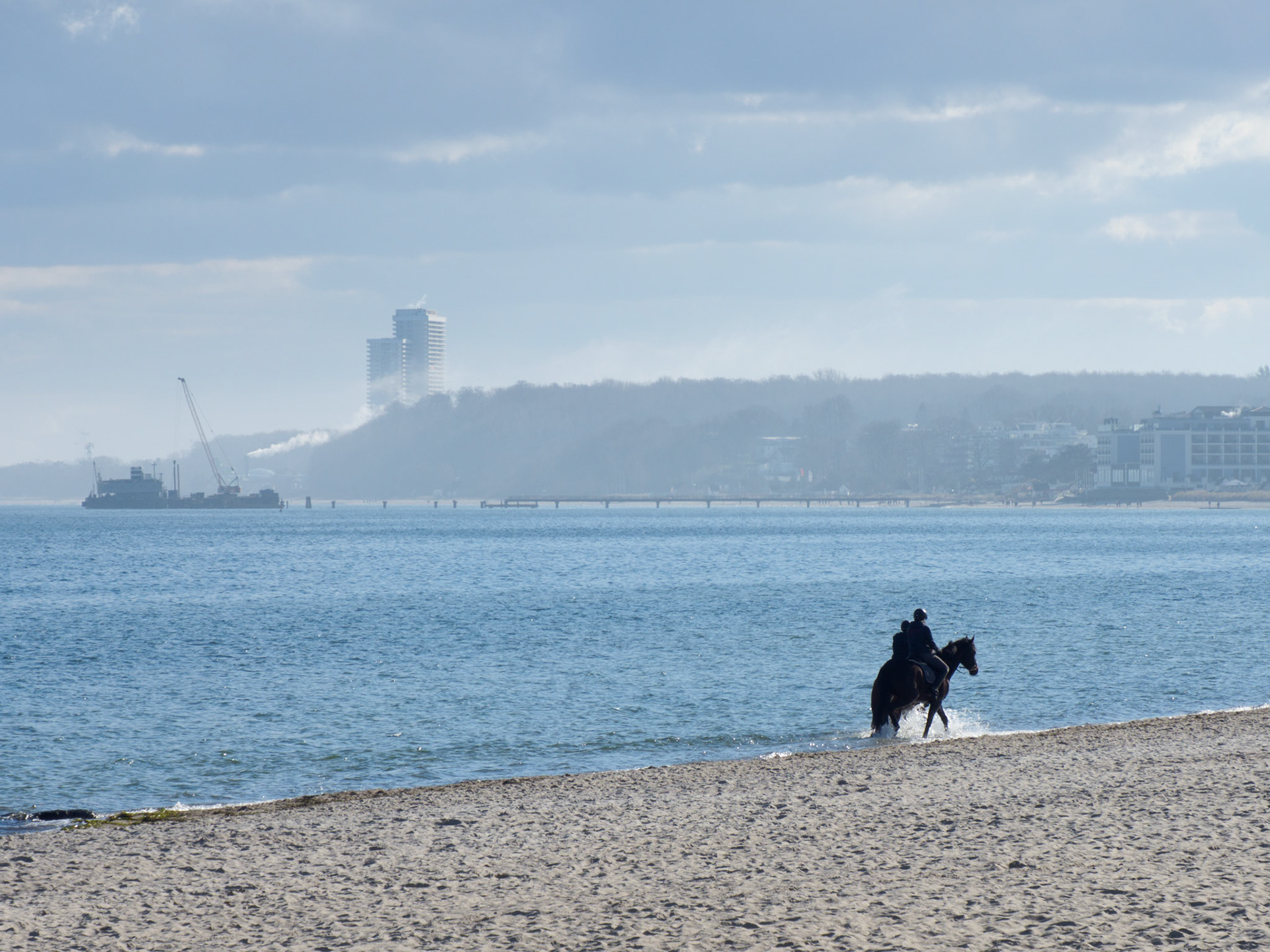 Reiter am Strand von Scharbeutz