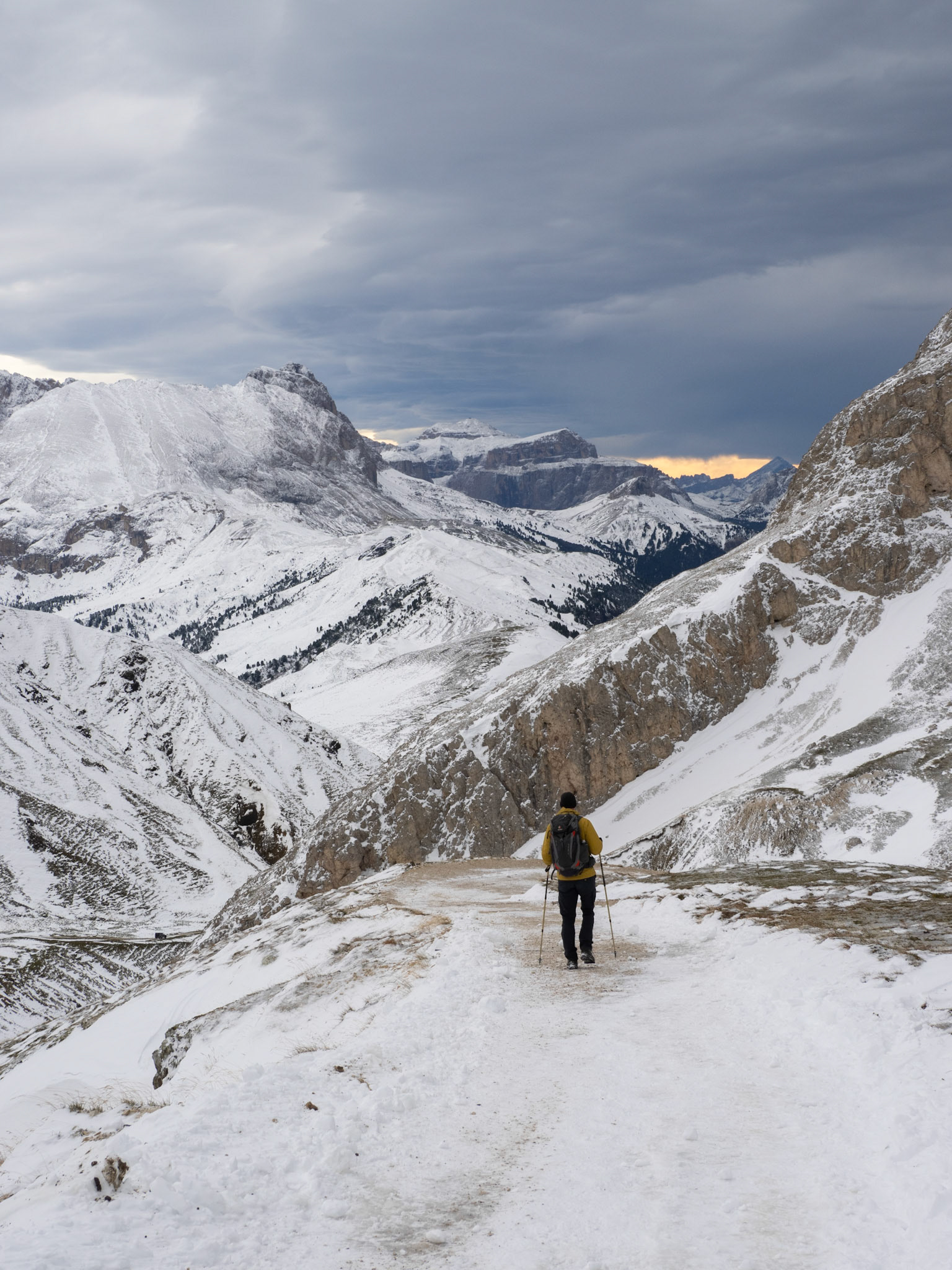 Abstieg von der Tierser Alpl Hütte
