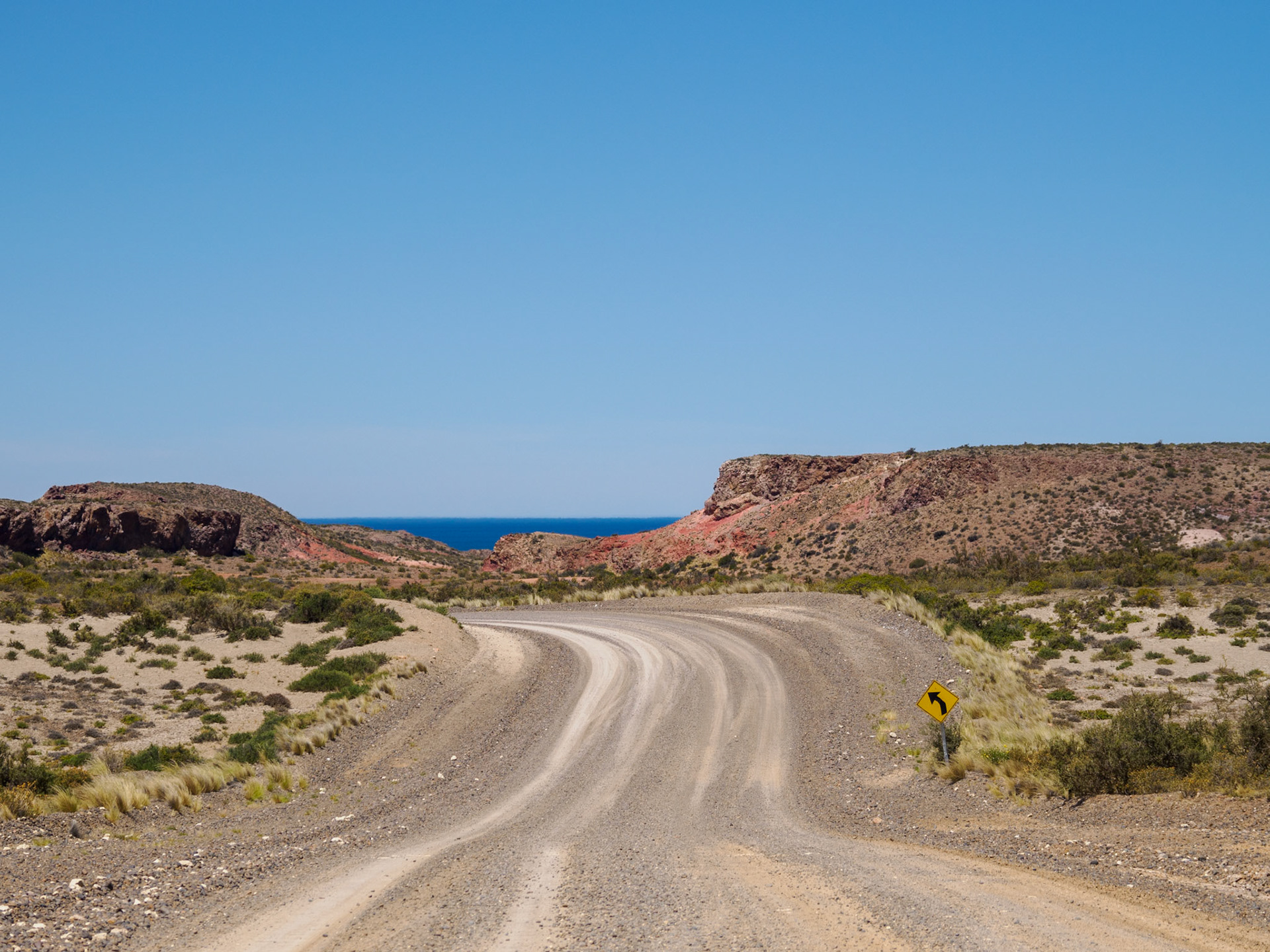 Nach längerer Fahrt durch die Steppe... Endlich Meer!