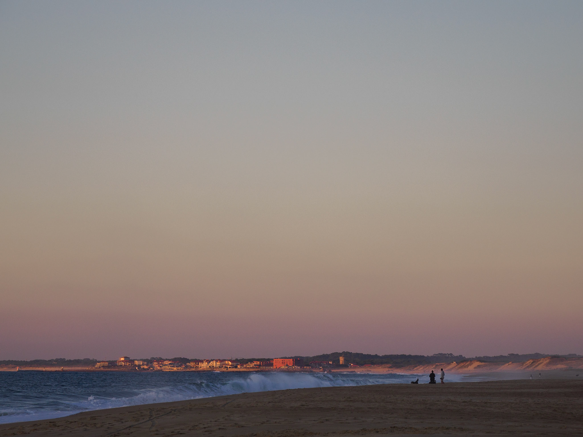 Am Strand liefen wir bis Hossegor