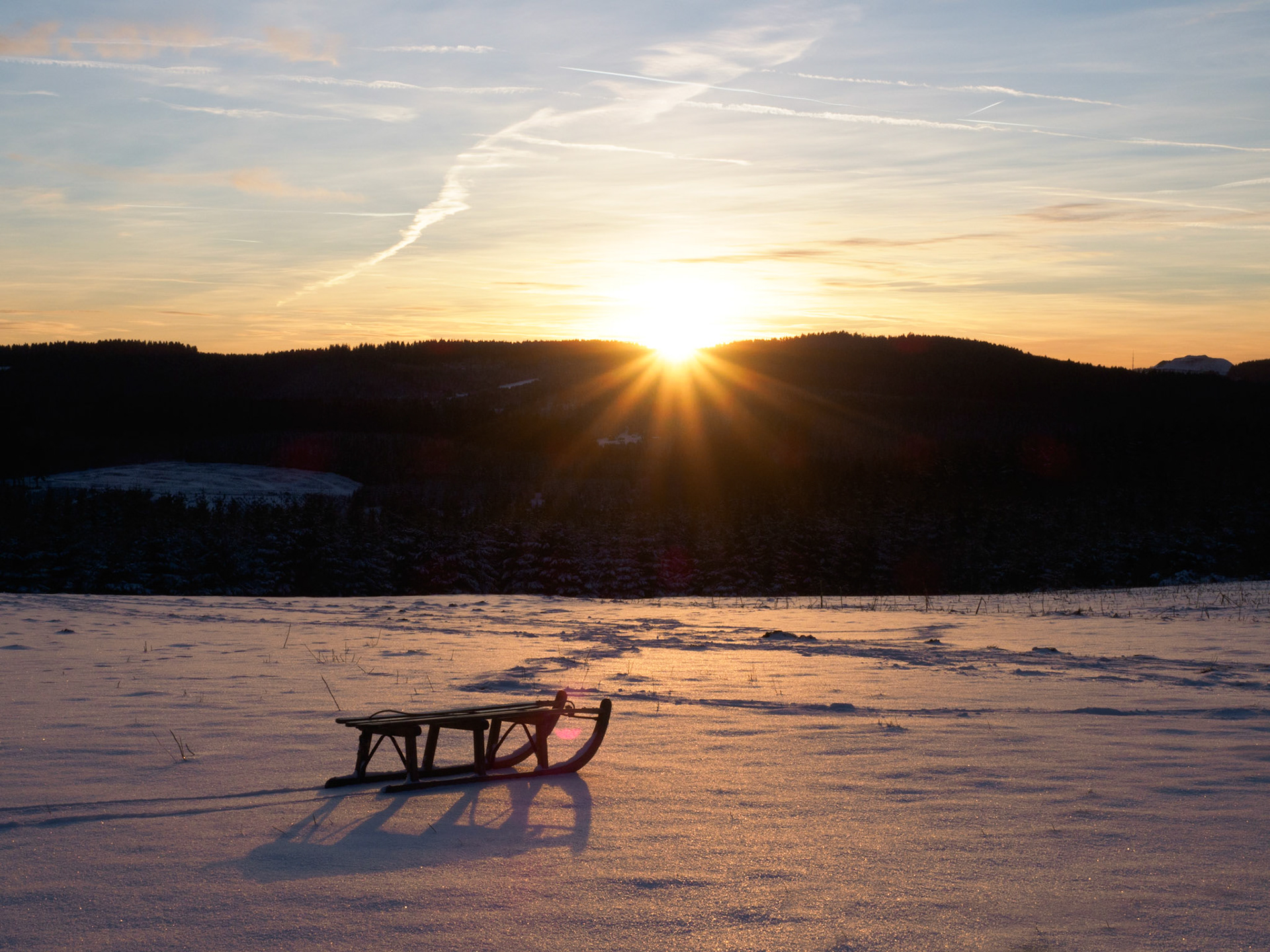 Auf den Bergen bei Grönebach, Winterberg