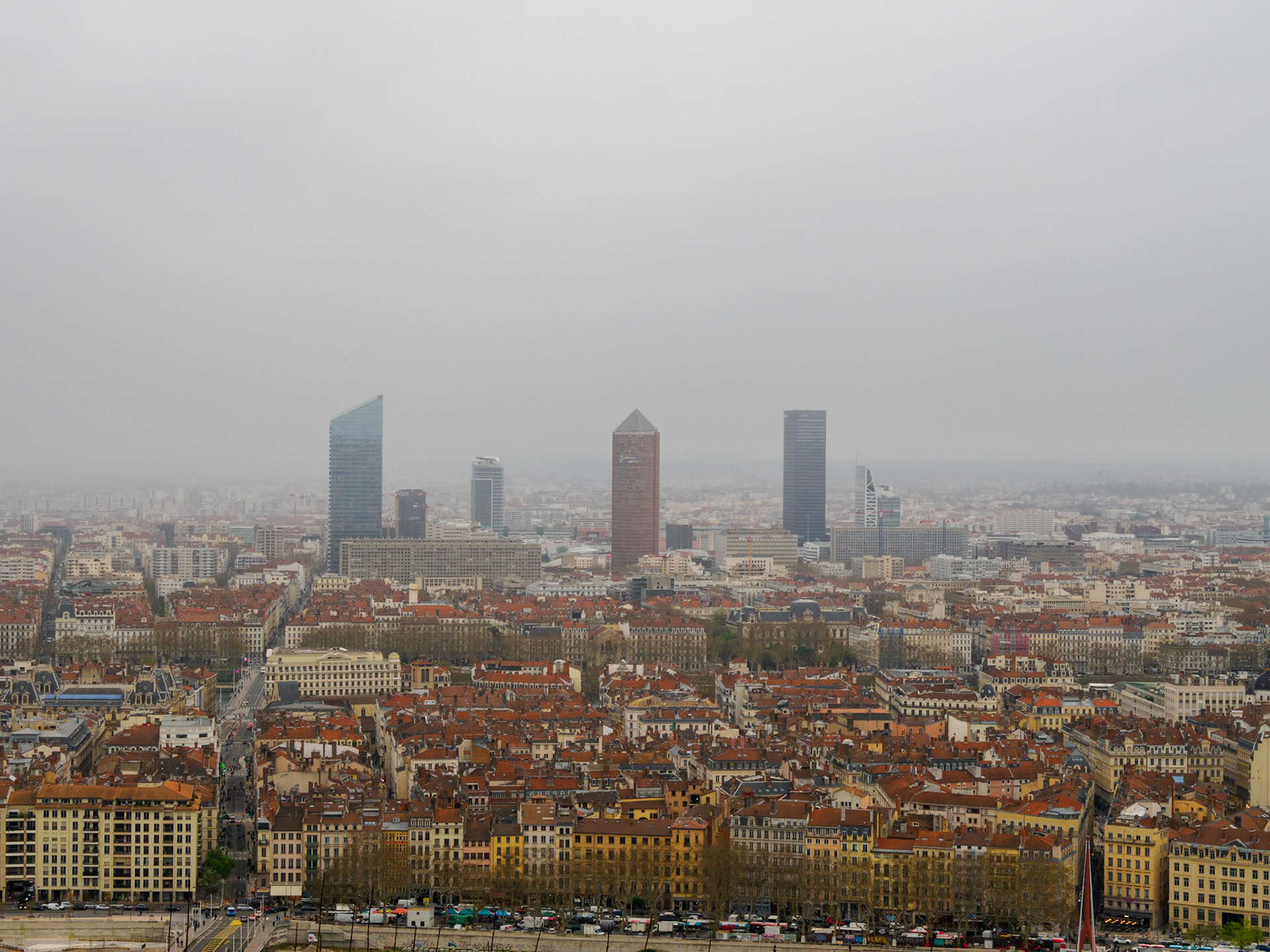 Blick vom Fouvière auf Lyon
