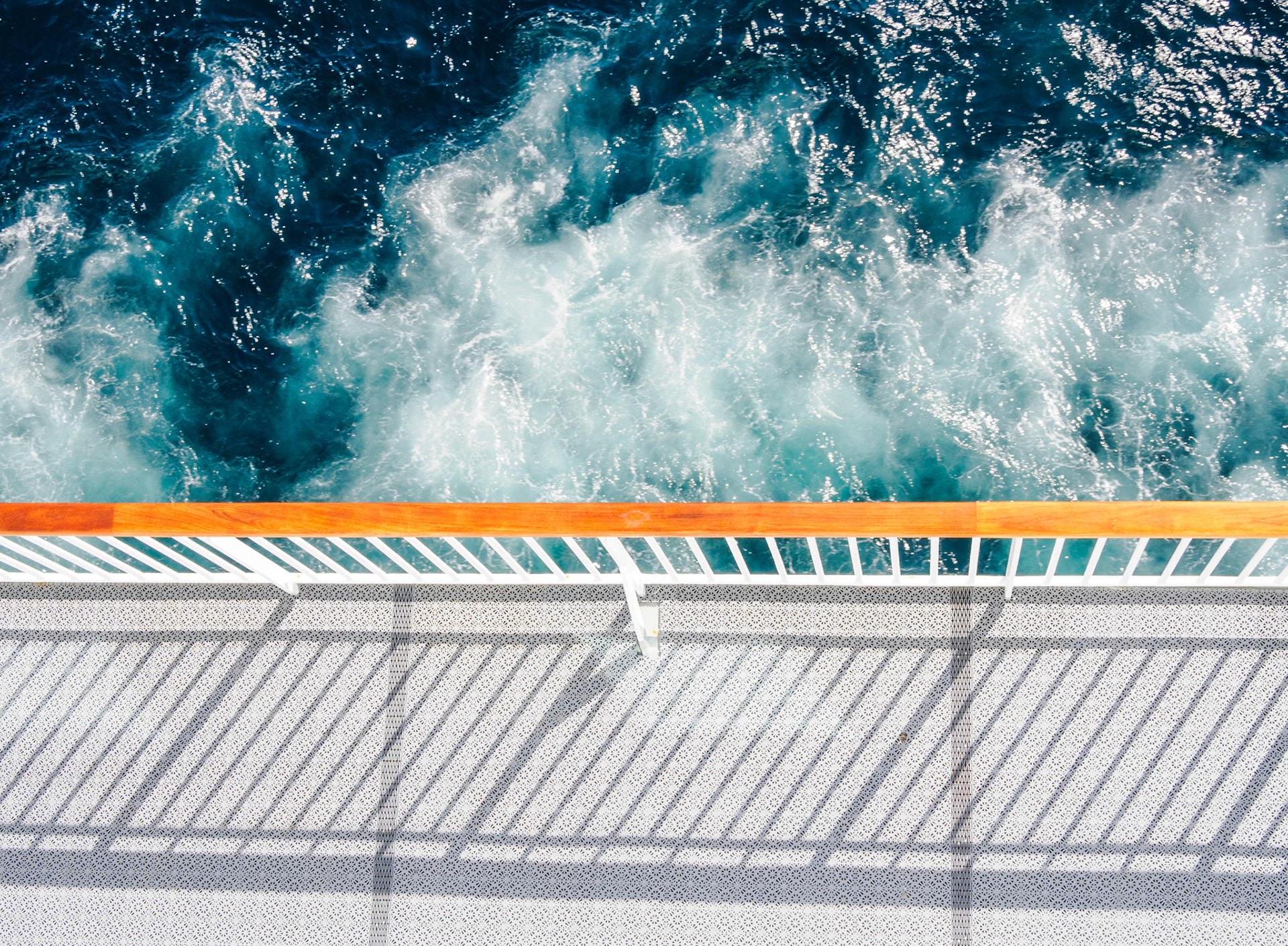 Blick über die Reling