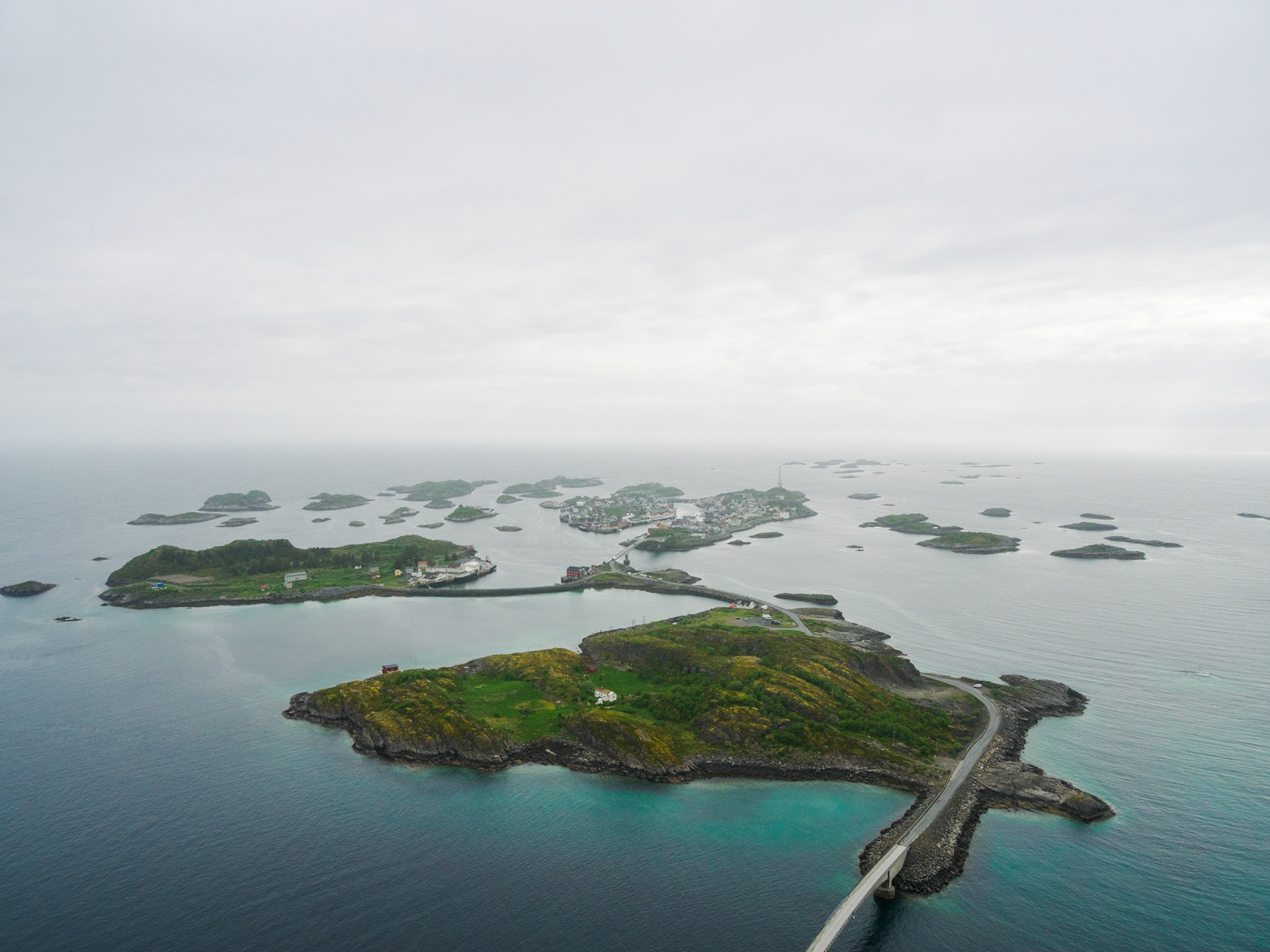Blick auch das Archipel von Hennigsvær