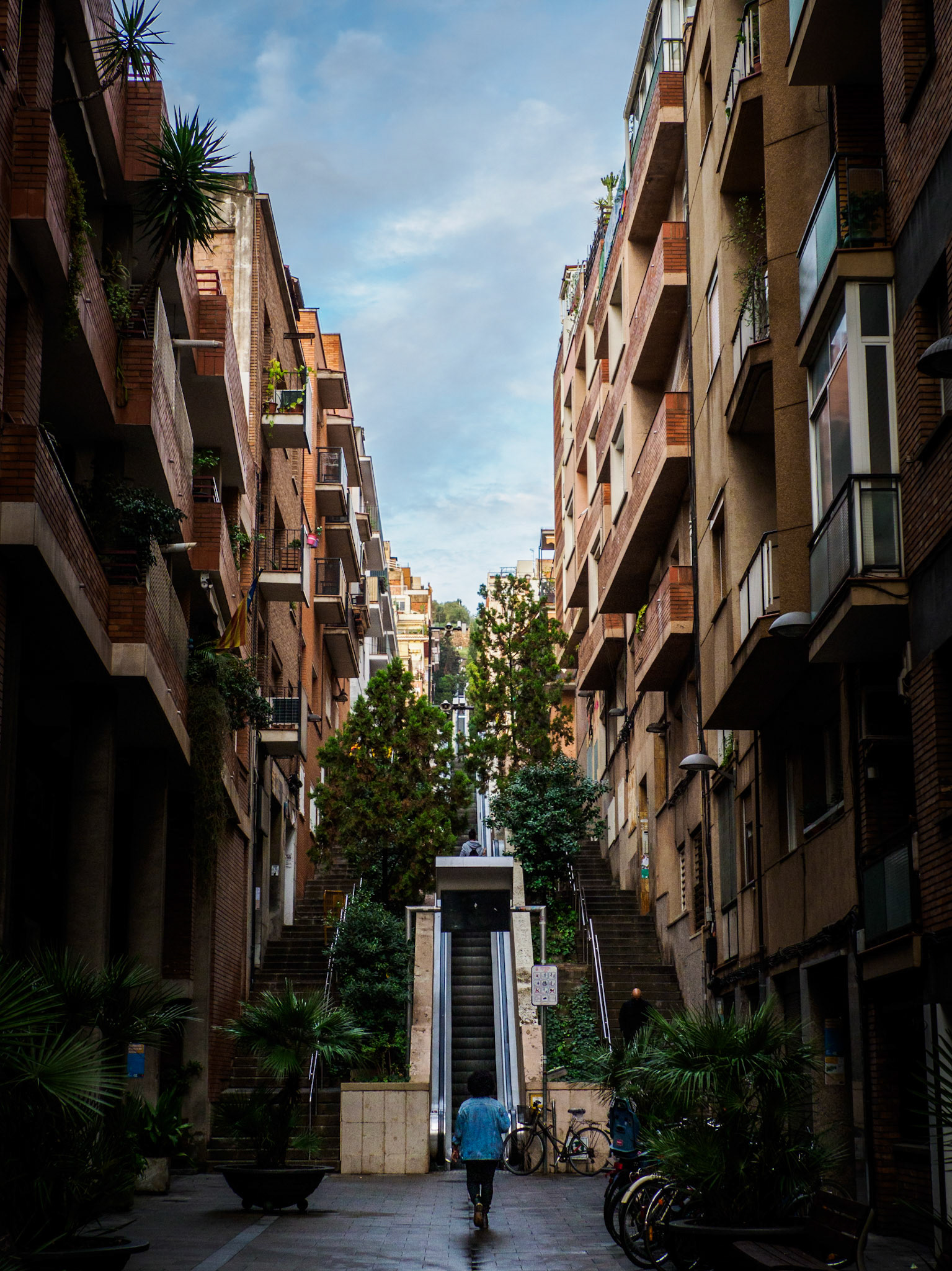 Rolltreppen zum Park Güell