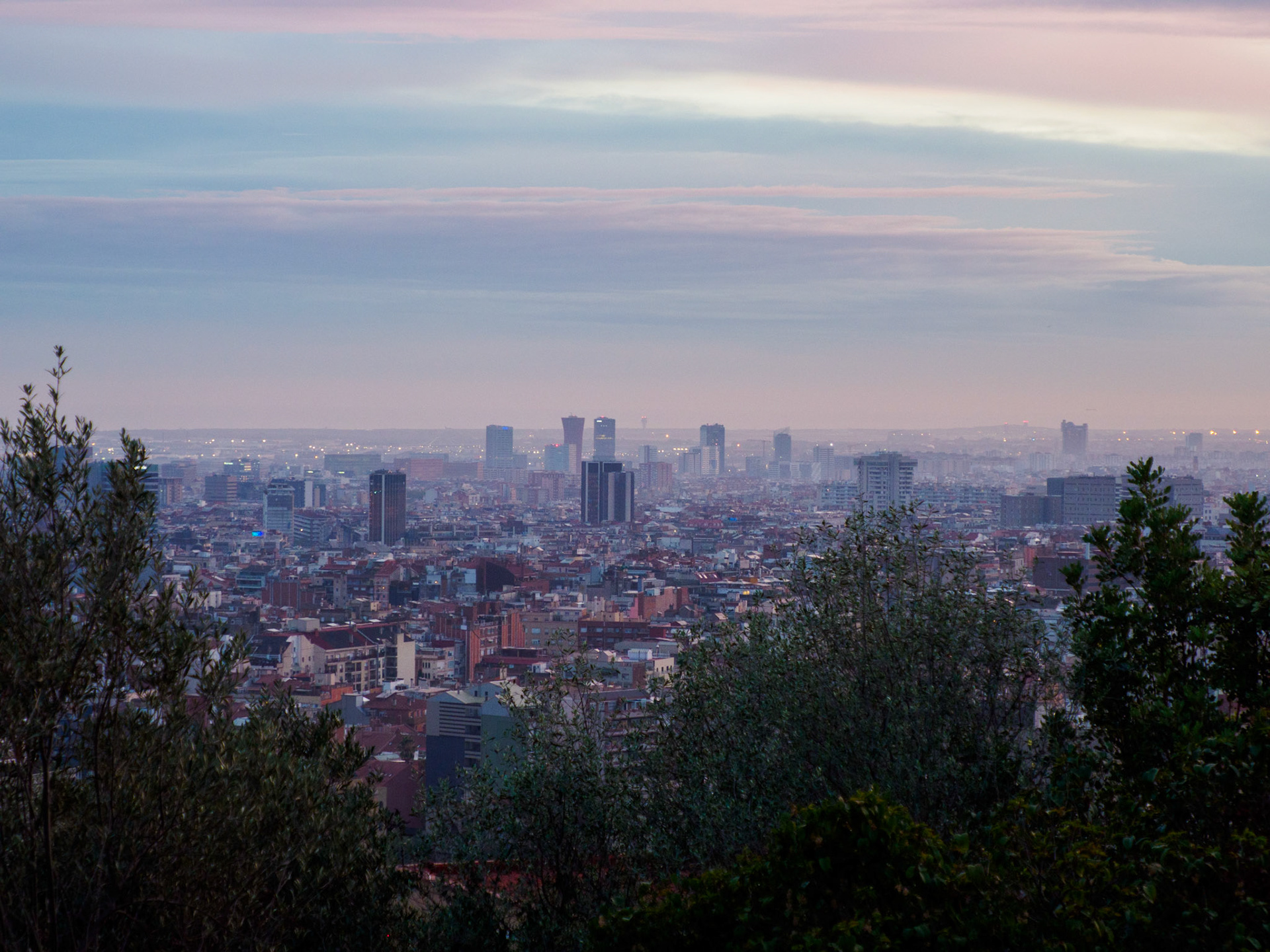 Sonnenuntergang über Barcelona