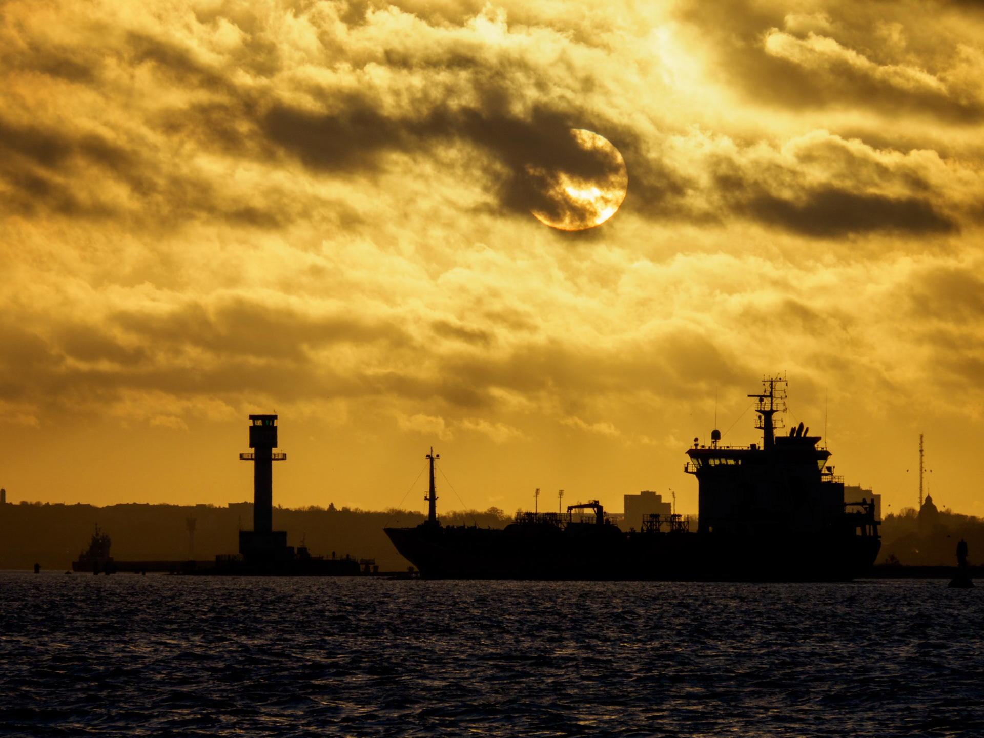 Leuchtturm Friedrichsort in der Kieler Bucht
