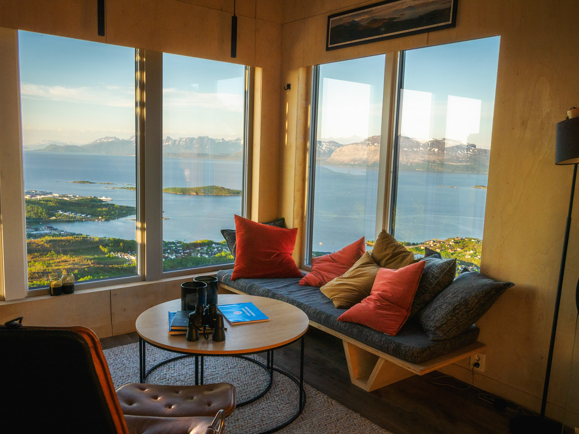 Der Ausblick aus unserer "Berghütte" - besser geht es kaum