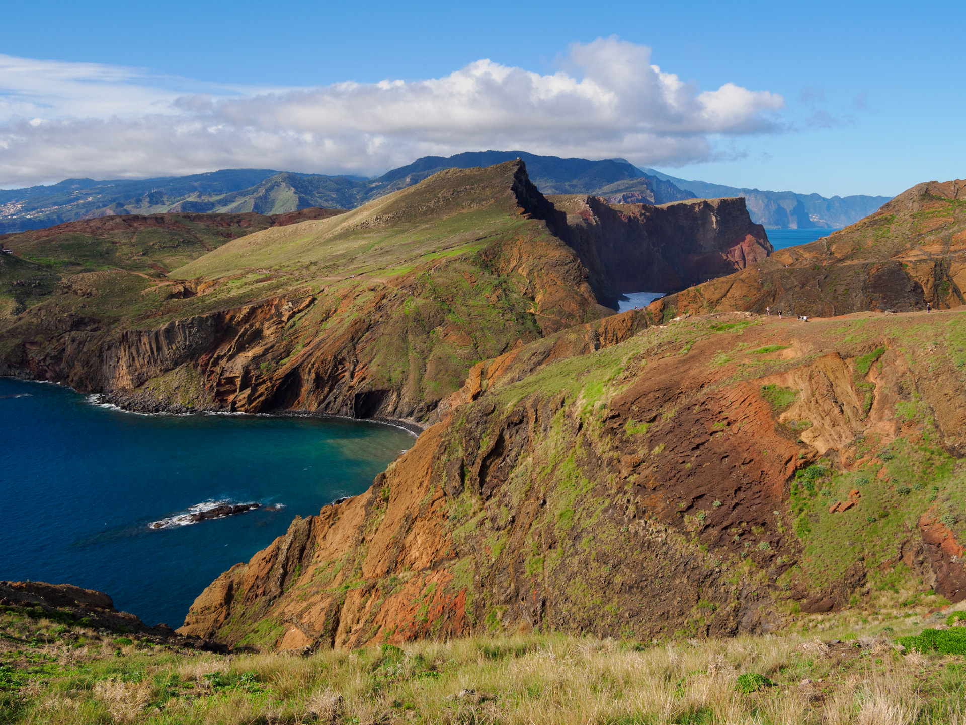 Blick von Ponta de São Lourenço auf Madeira