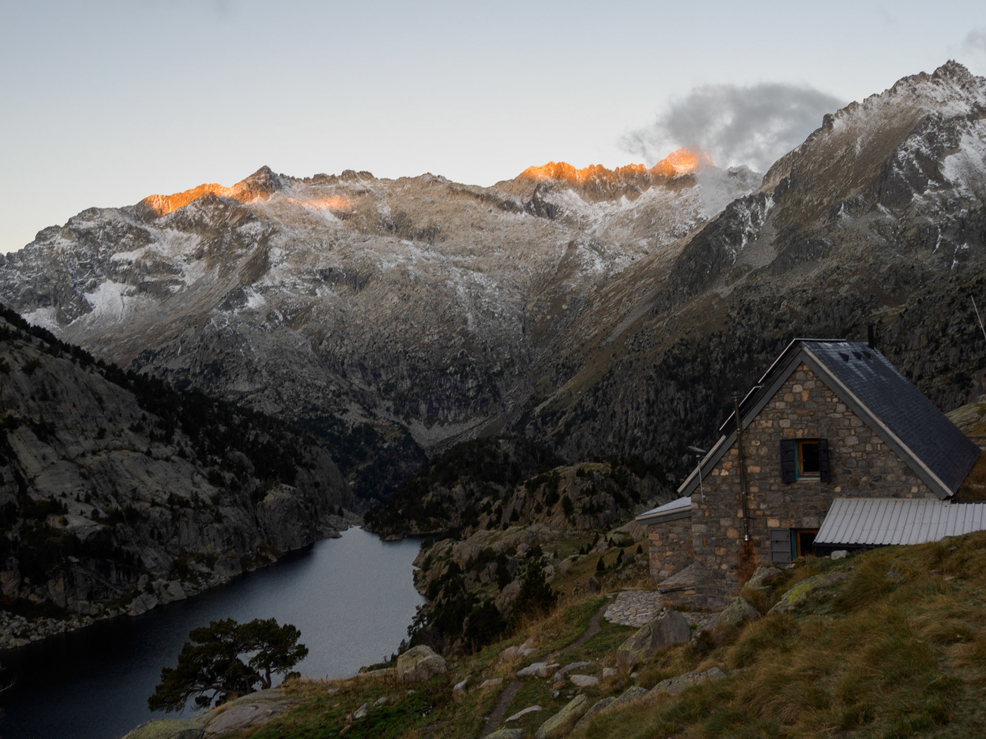 Sonnenaufgang Refugi Ventosa i Calvell