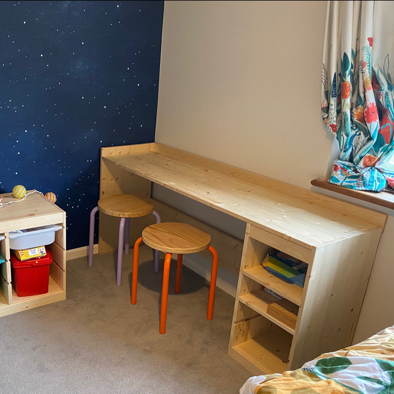 Custom desk building